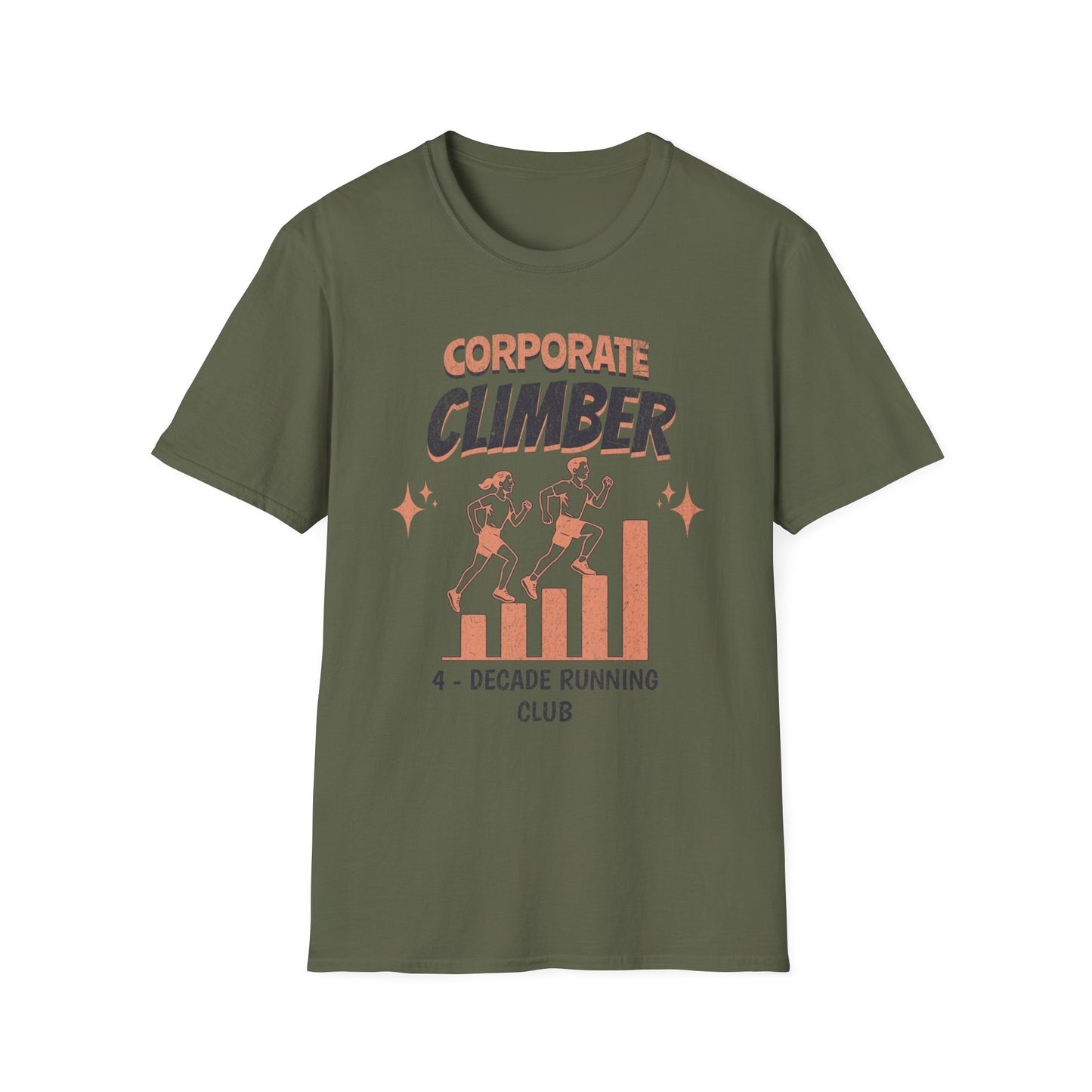 Fit-over 40 Corporate Climber Running Club T-Shirt Design
