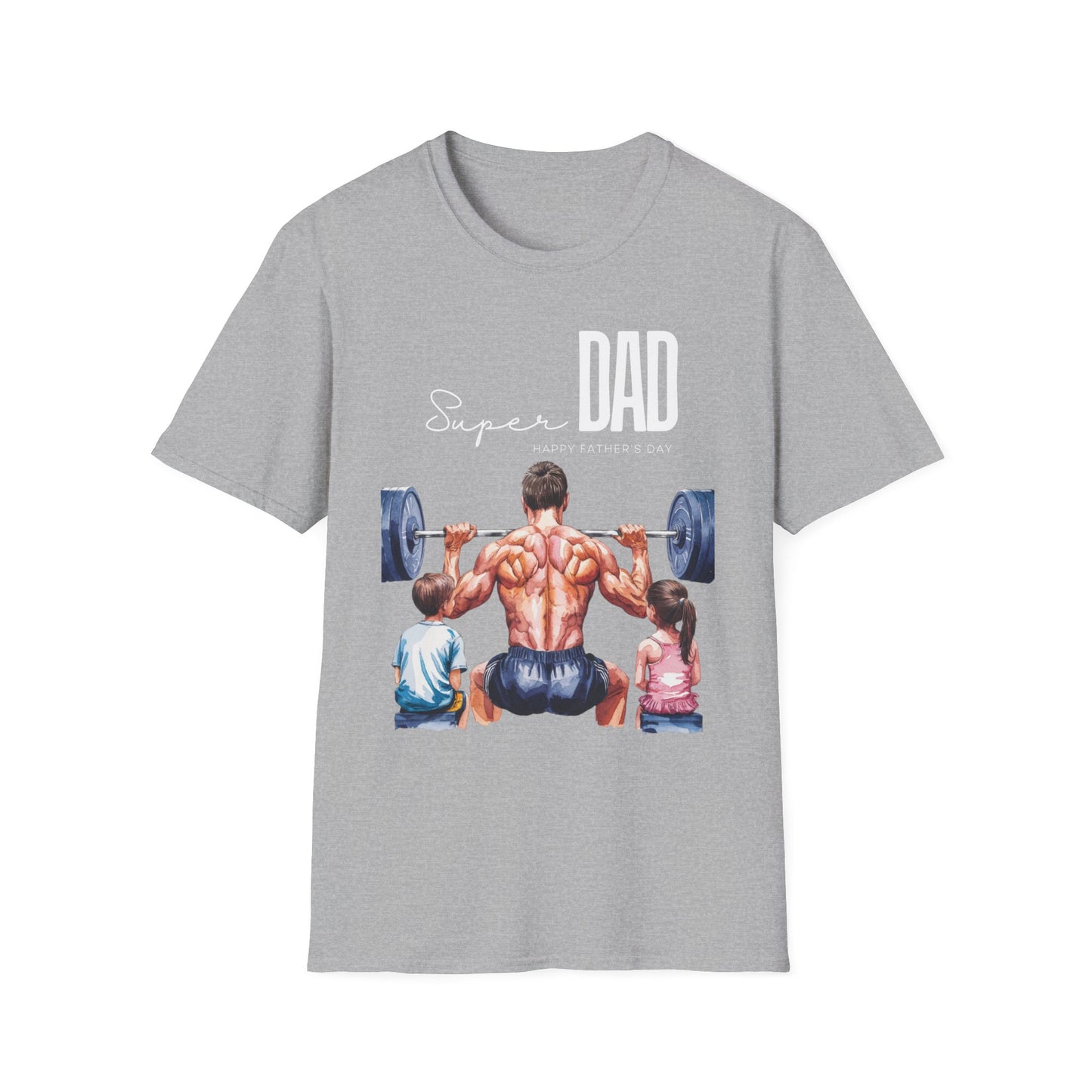 Super Dad Happy Father's Day Gym T-shirt