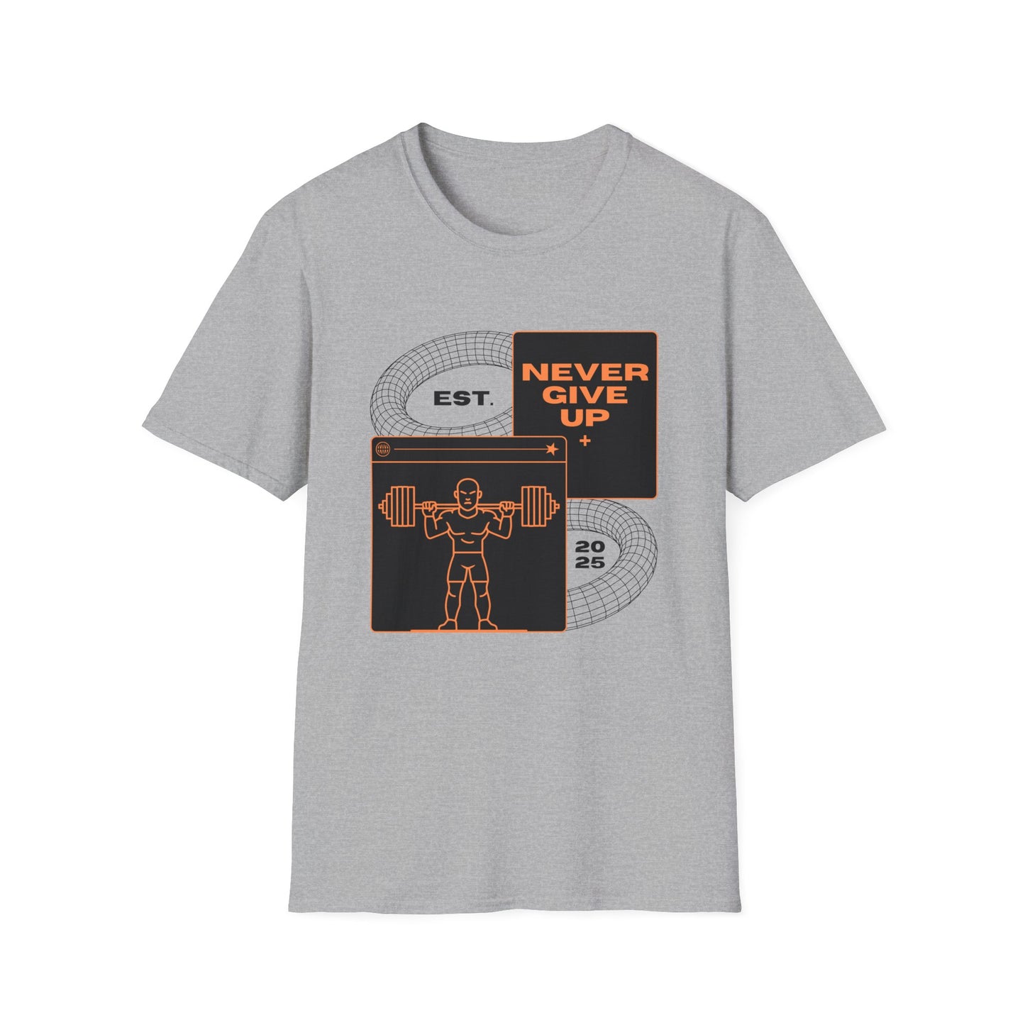 Never Give Up Est. 2025 Gym T-shirt