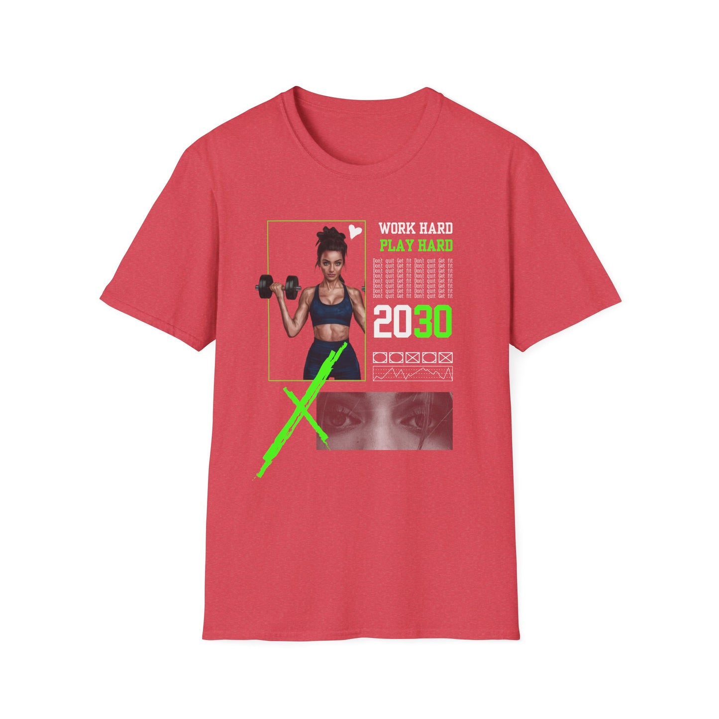 Work Hard Play Hard Gym Workout T-Shirt