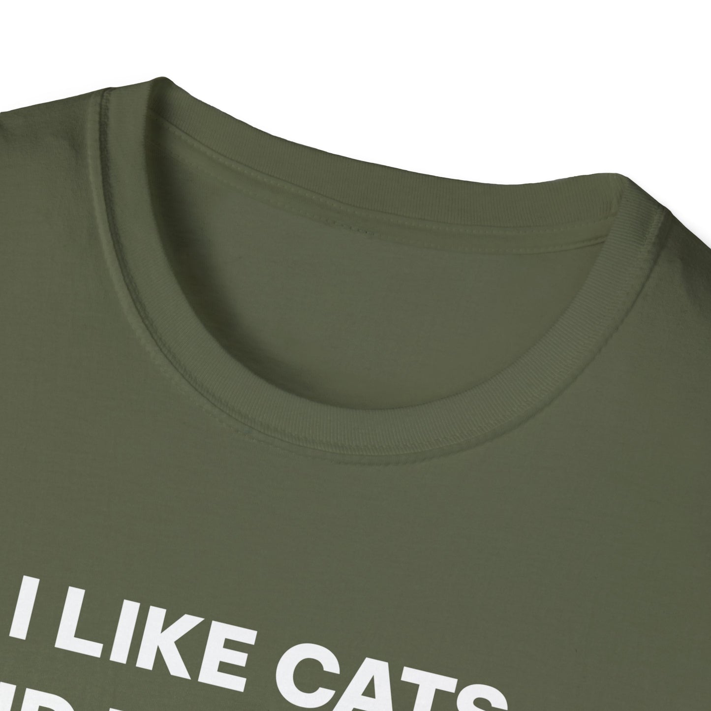 I Like Cats and Dumbbells Fitness T-shirt