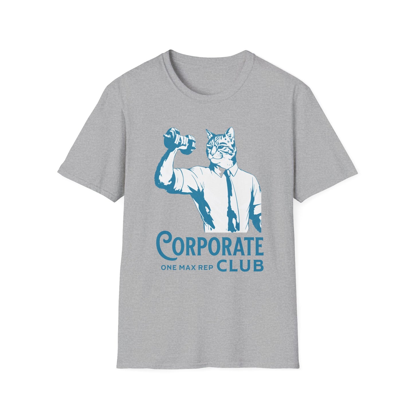 Unisex T-Shirt Powerlifting Corporate Cats 1 Rep Max Club