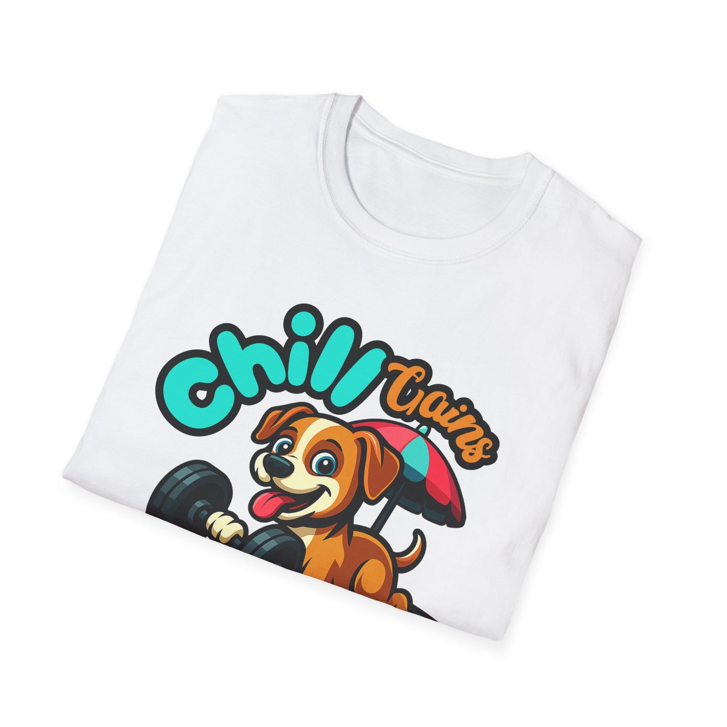 Chill Gains of Workout & Worship - Faith-Based Fitness T-Shirt 2