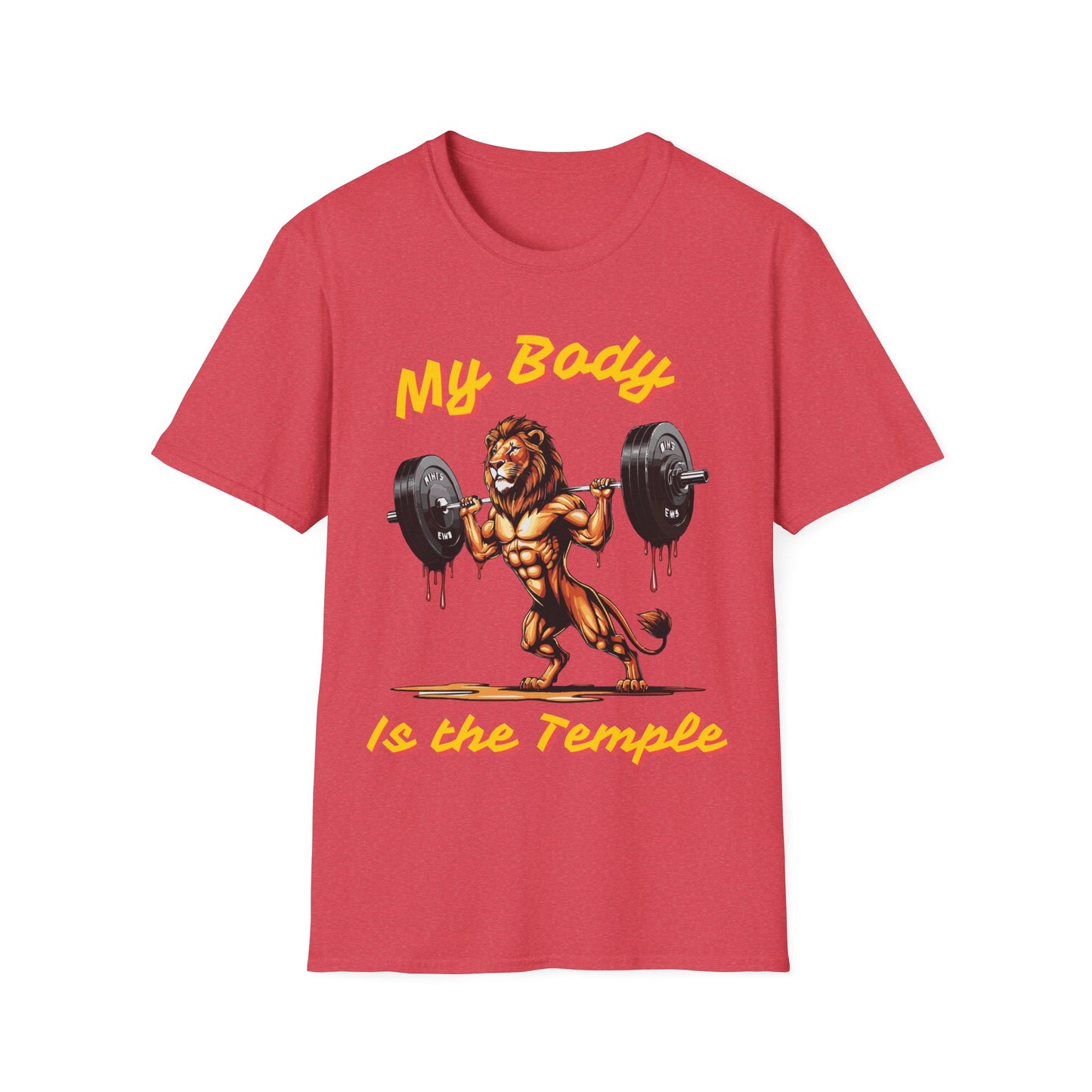 Lion My Body is the Temple Gym T-shirt