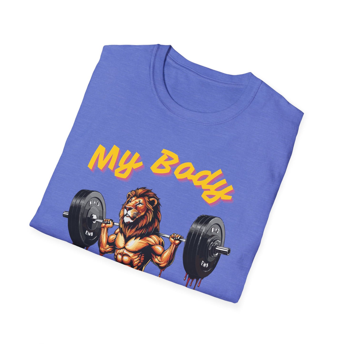 Lion My Body is the Temple Gym T-shirt