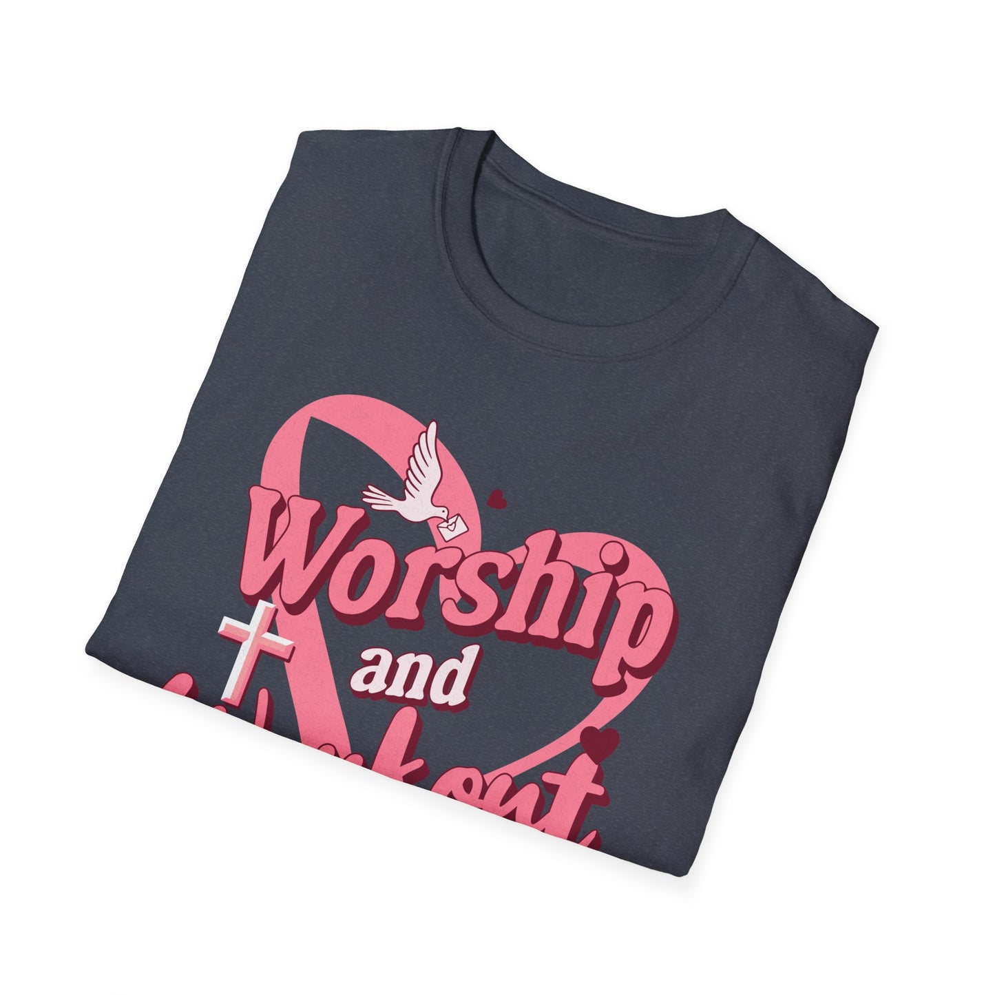 Workout & Worship - Faith-Based Fitness T-Shirt 2