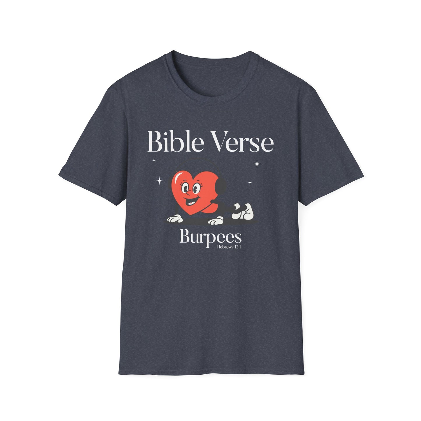 Faith-Based Fitness T-Shirt - Bible Verse Burpees