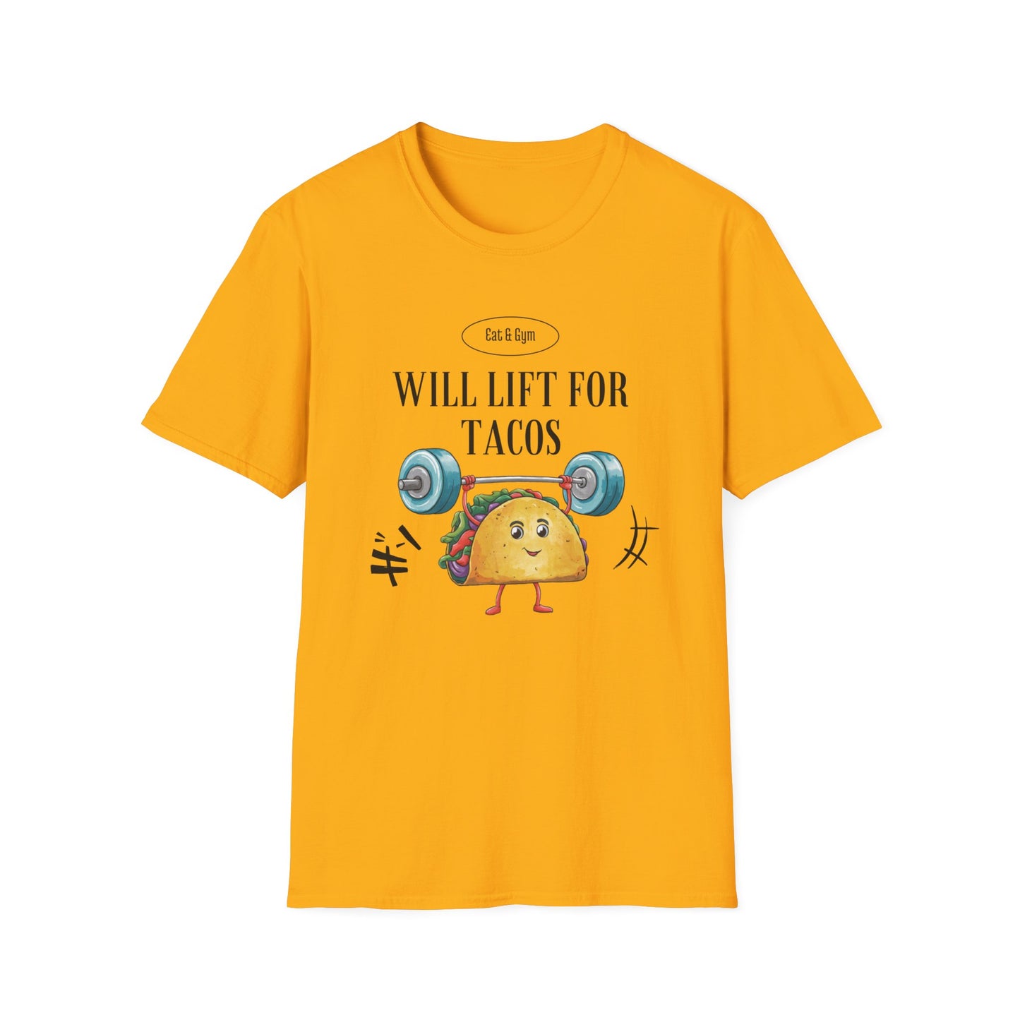 Will Lift for Tacos Gym T-shirt