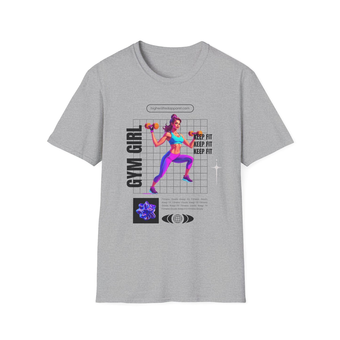 Gym Girl Keep Fit Gym T-Shirt