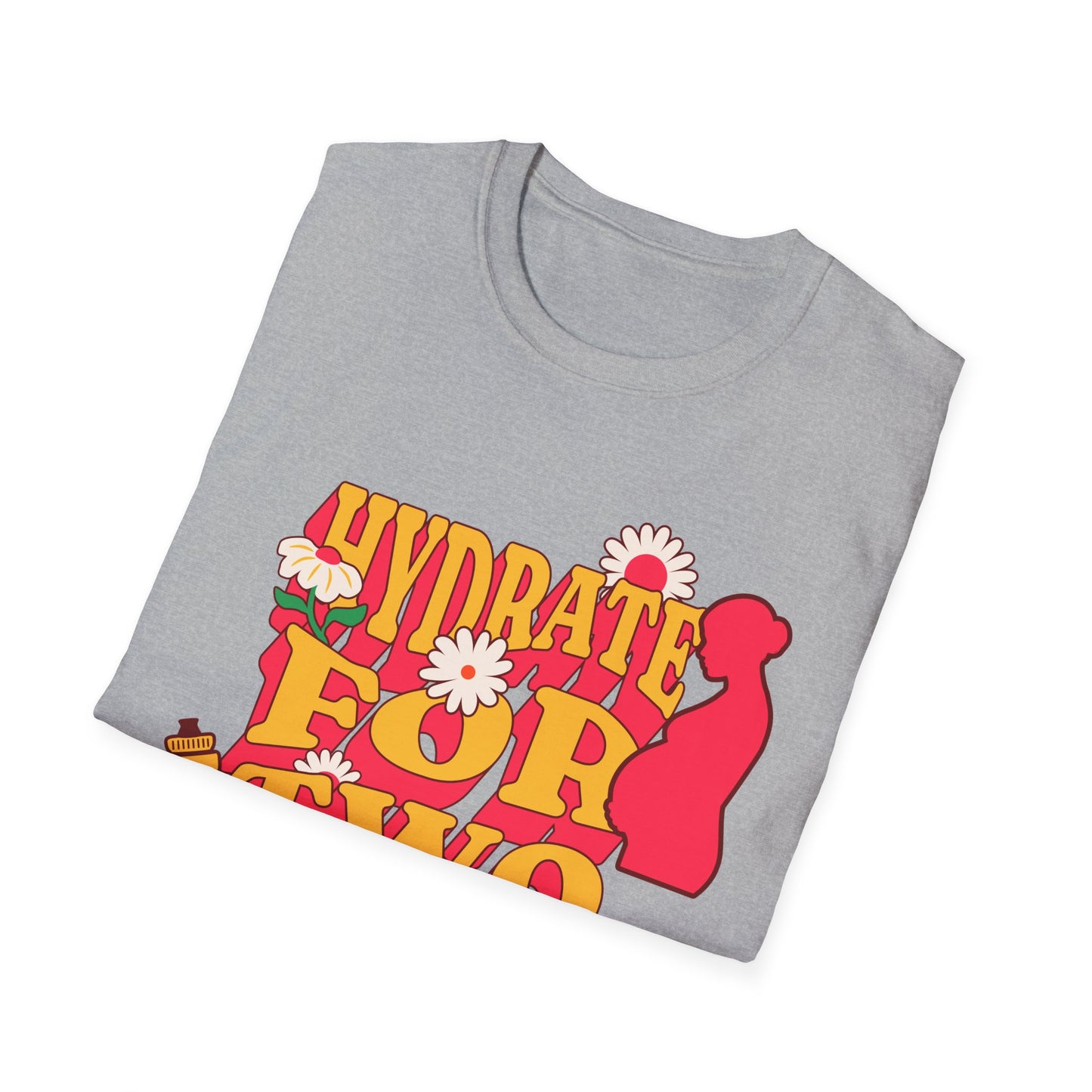 Maternity Fitness T-Shirt | Hydrate for Two Pre/Postnatal