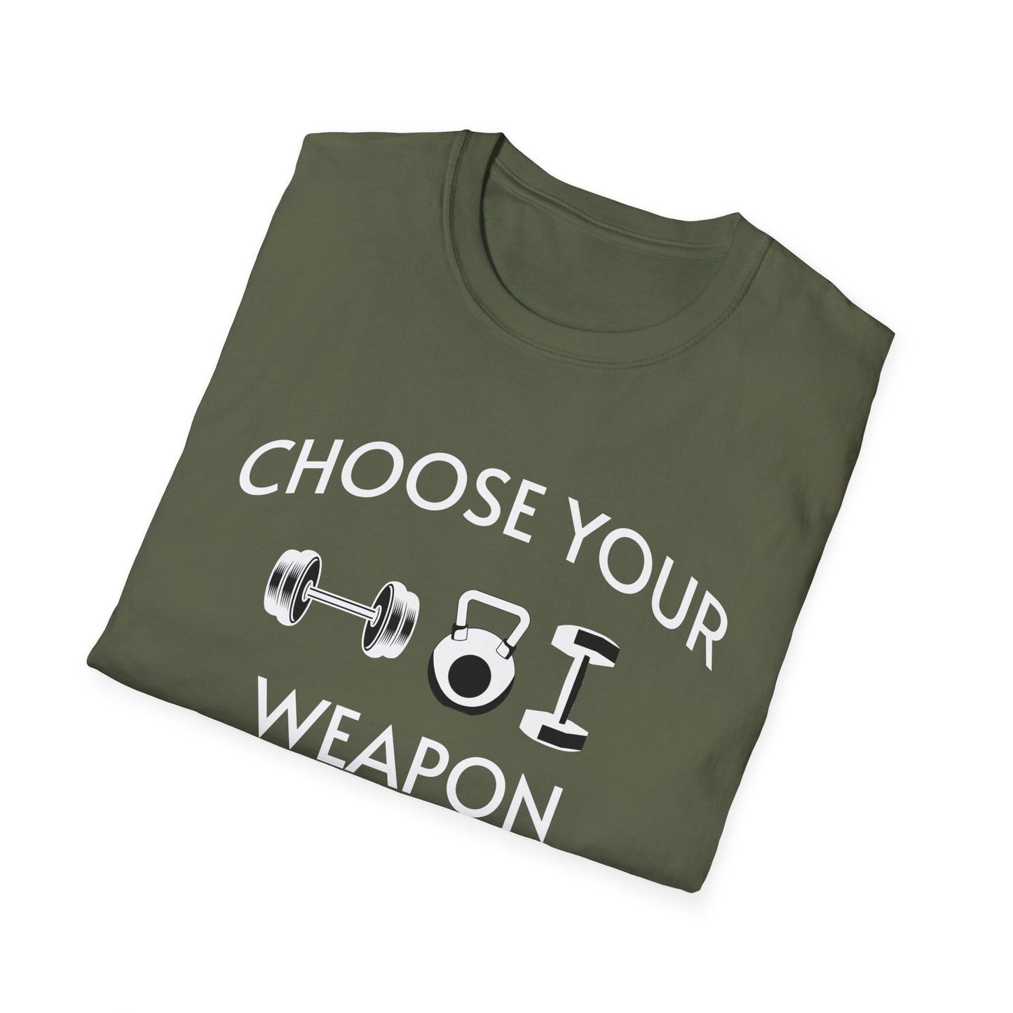 Choose Your Weapon - Fit-Over-40 Fitness T-Shirt