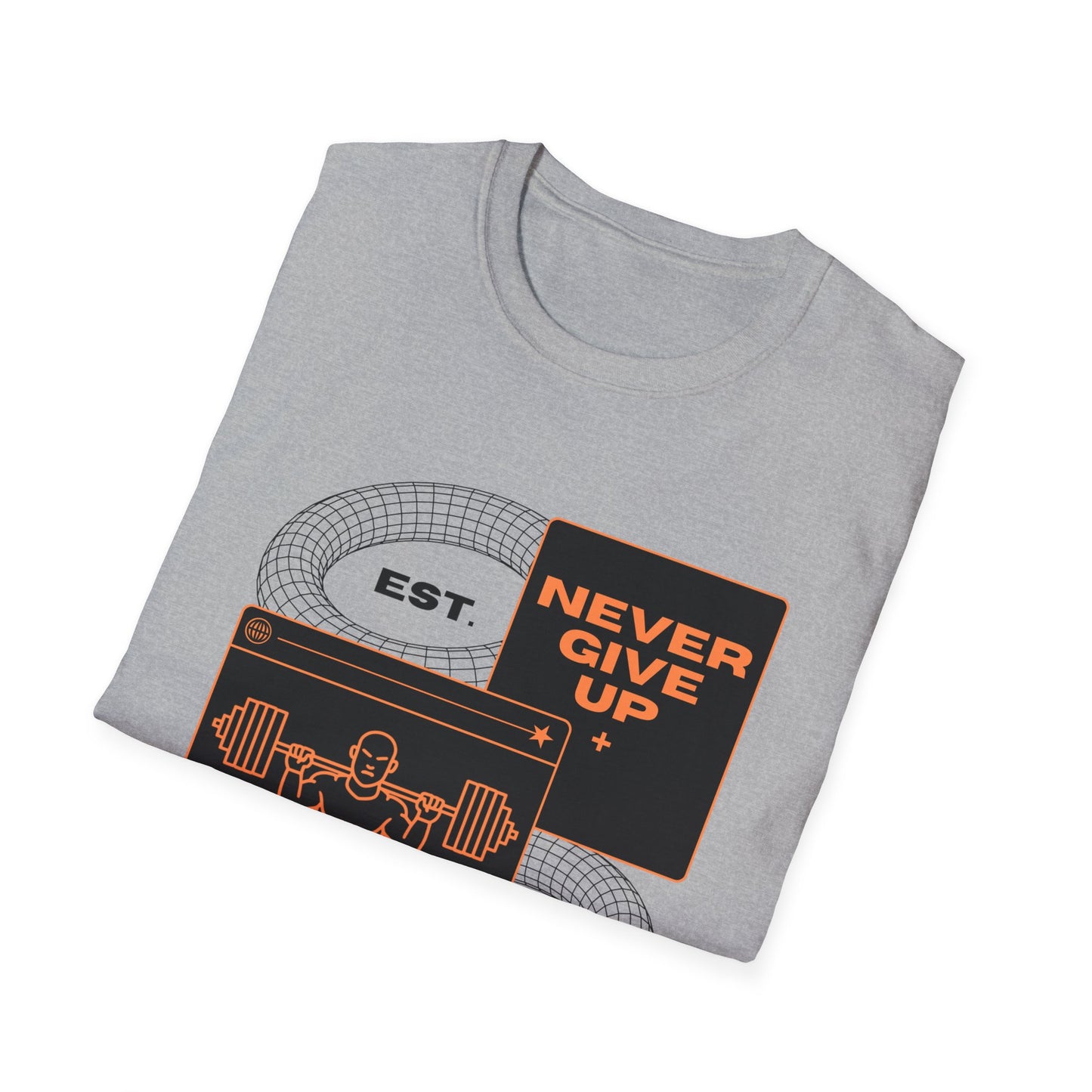 Never Give Up Est. 2025 Gym T-shirt