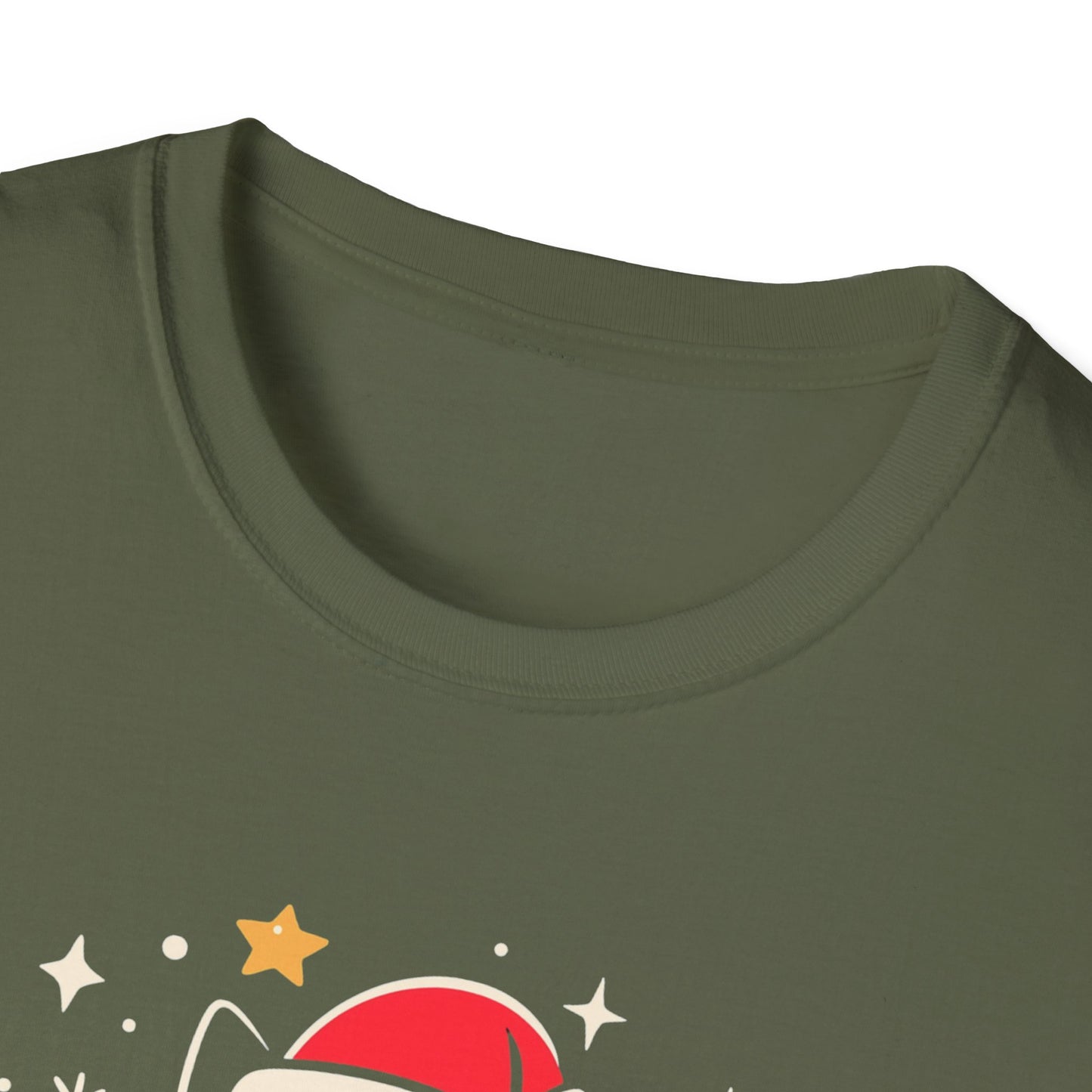 Christmas Cat Fitness T-shirt