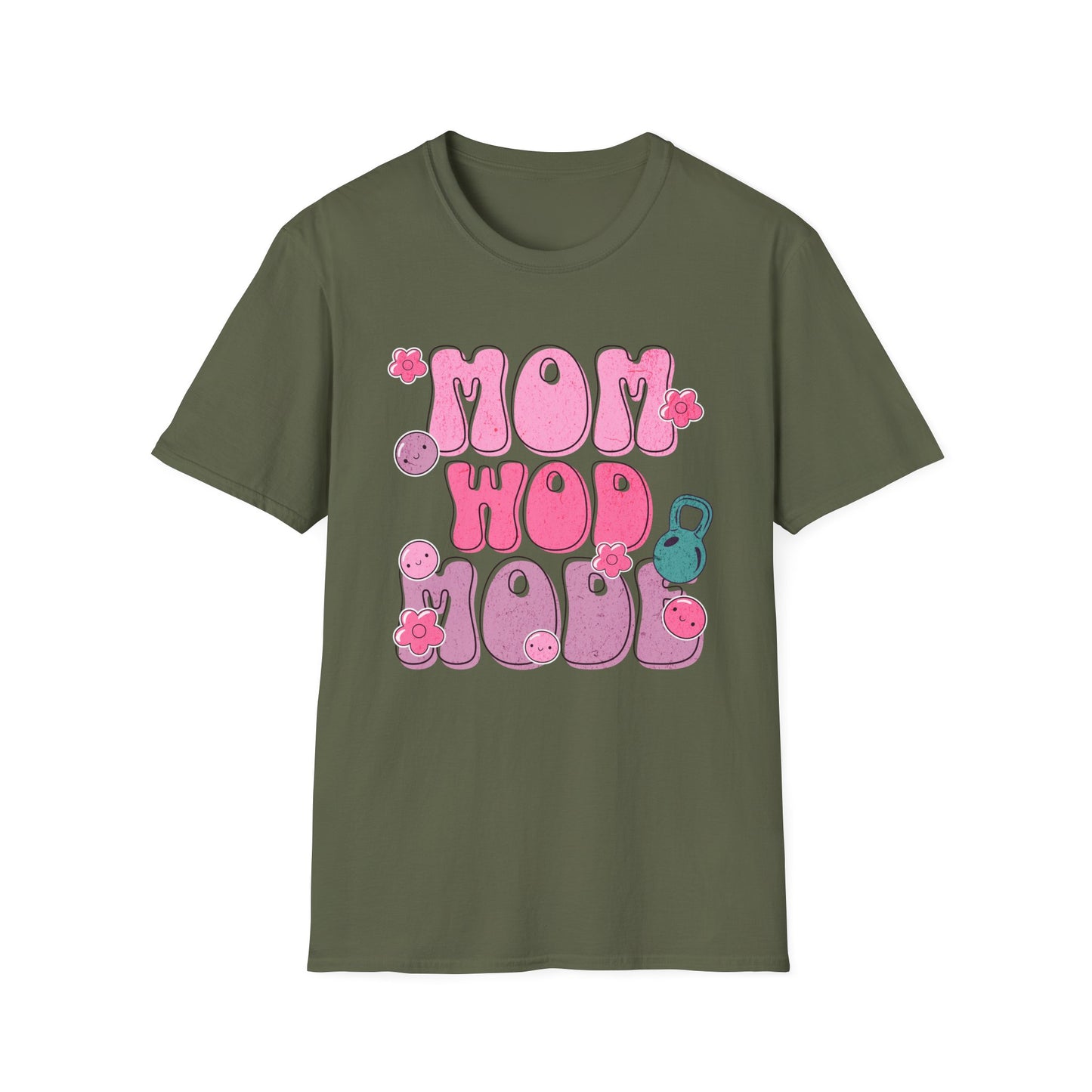 CrossFit Moms WOD Mode - Couple Fitness T-Shirt