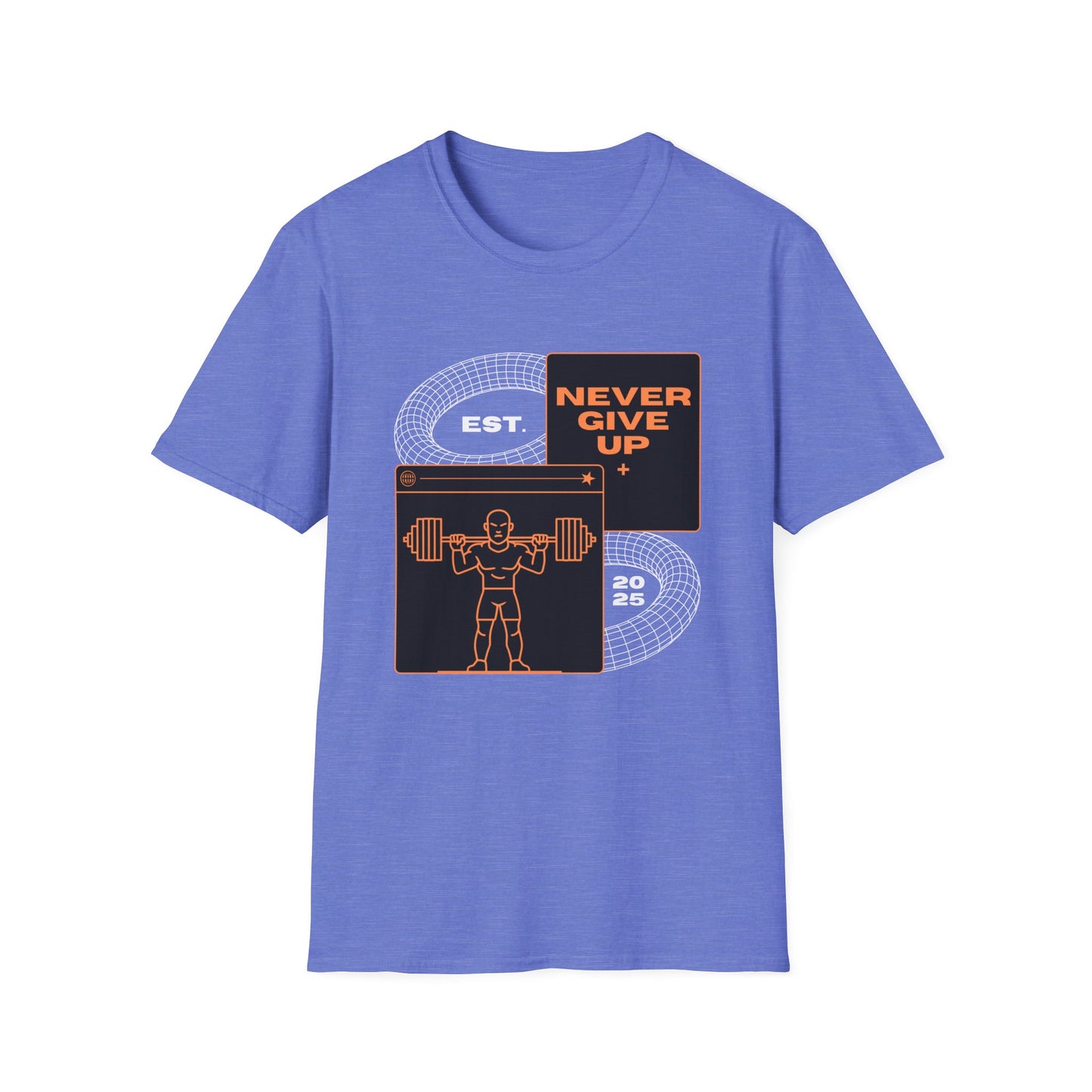 Never Give Up Est. 2025 Gym T-shirt
