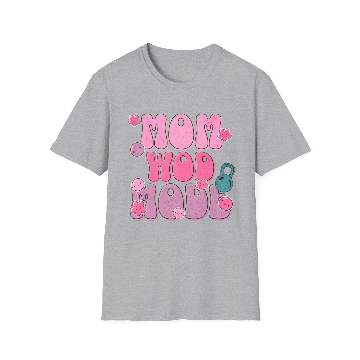 CrossFit Moms WOD Mode - Couple Fitness T-Shirt