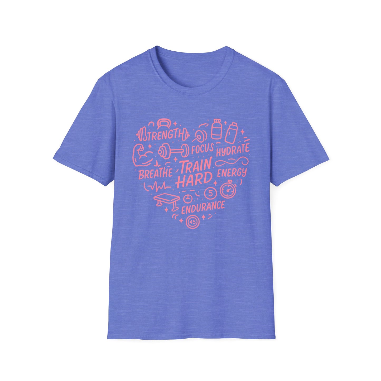 Train Heart Couple Fitness T-Shirt