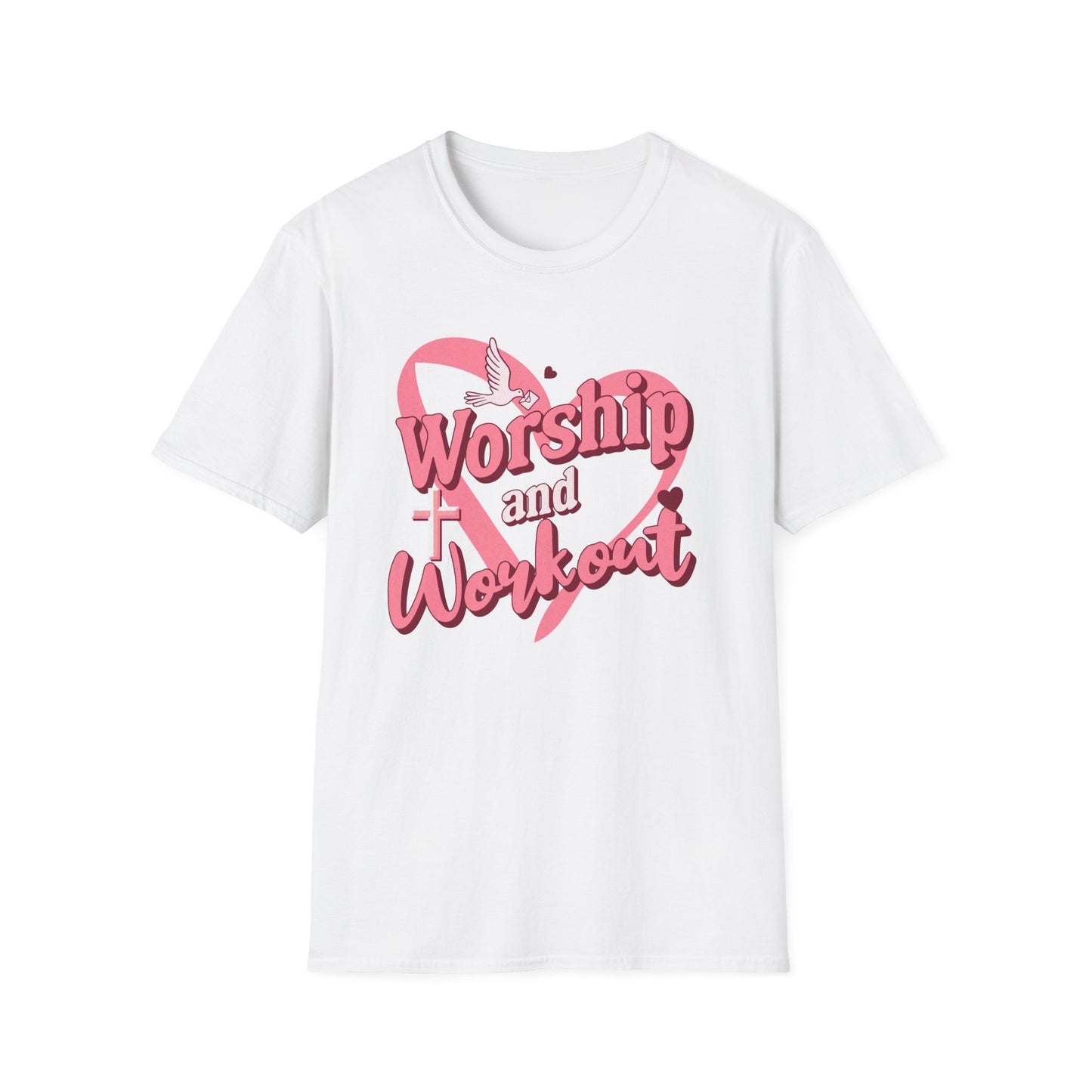 Workout & Worship - Faith-Based Fitness T-Shirt 2