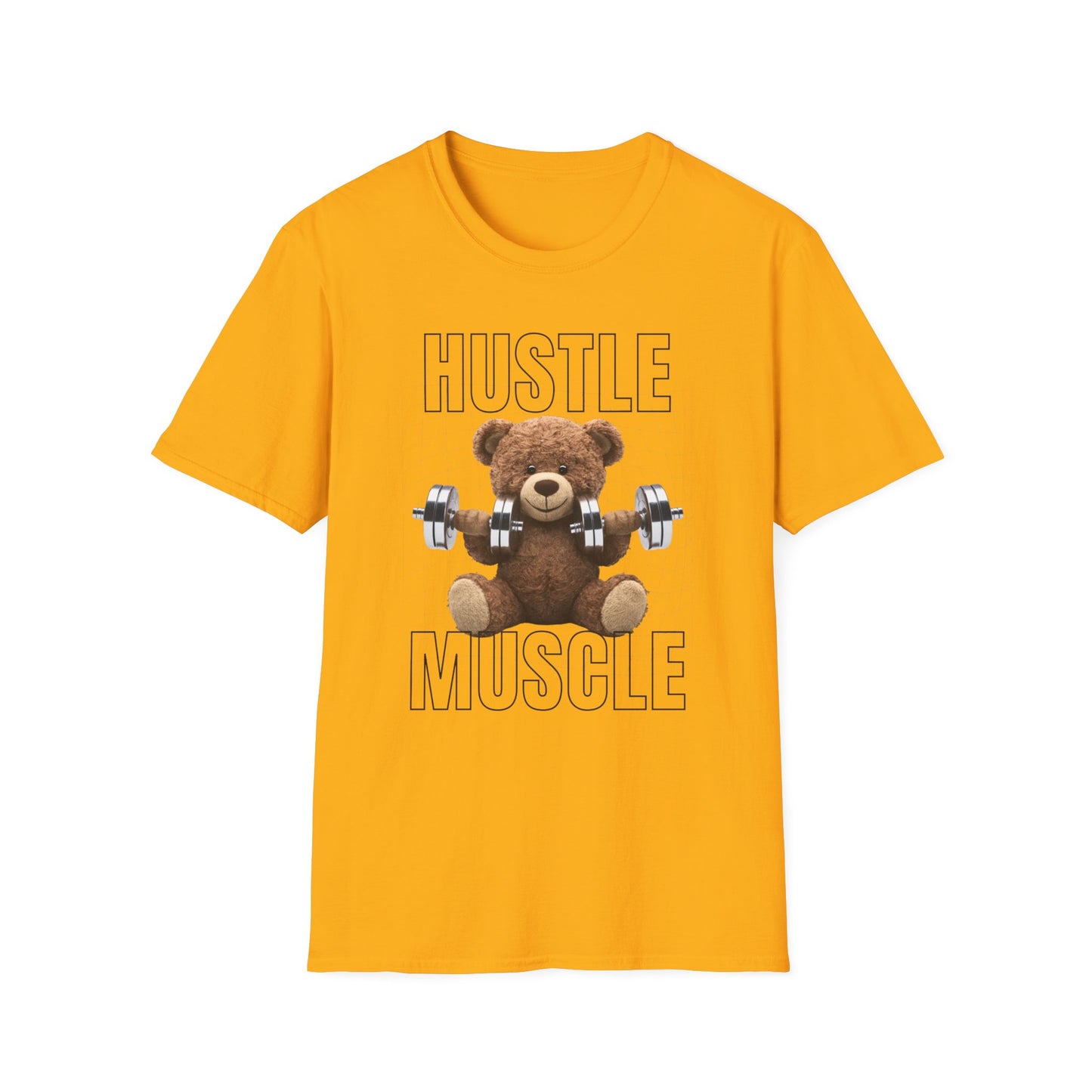 Hustle Muscle Bear Gym T-shirt