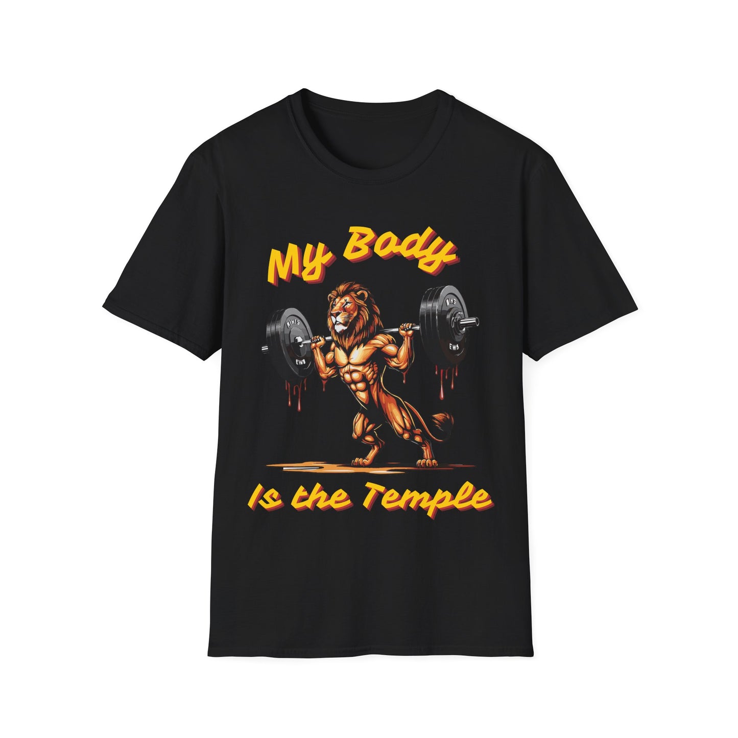 Lion My Body is the Temple Gym T-shirt