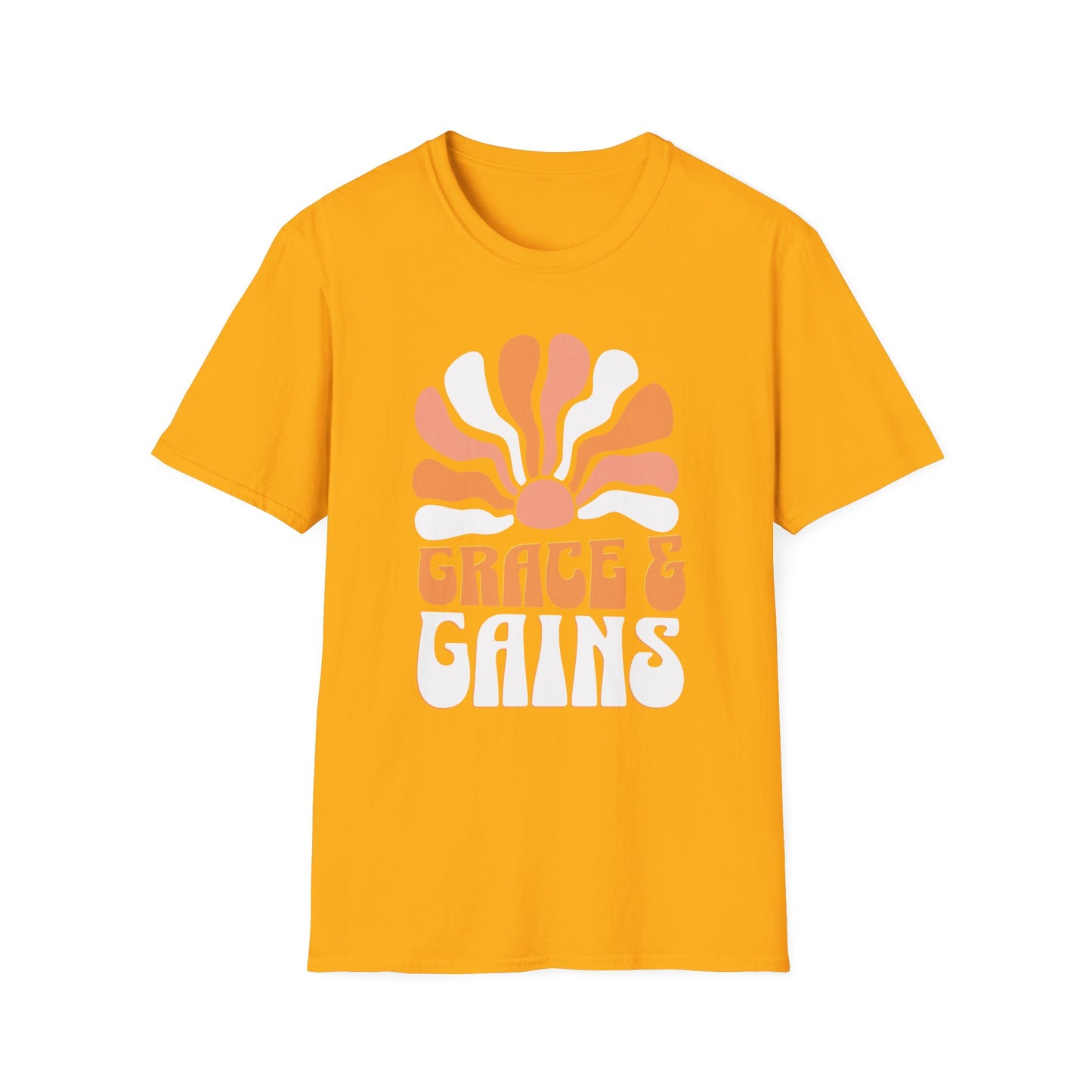 Grace & Gains Faith-Based Fitness T-Shirt