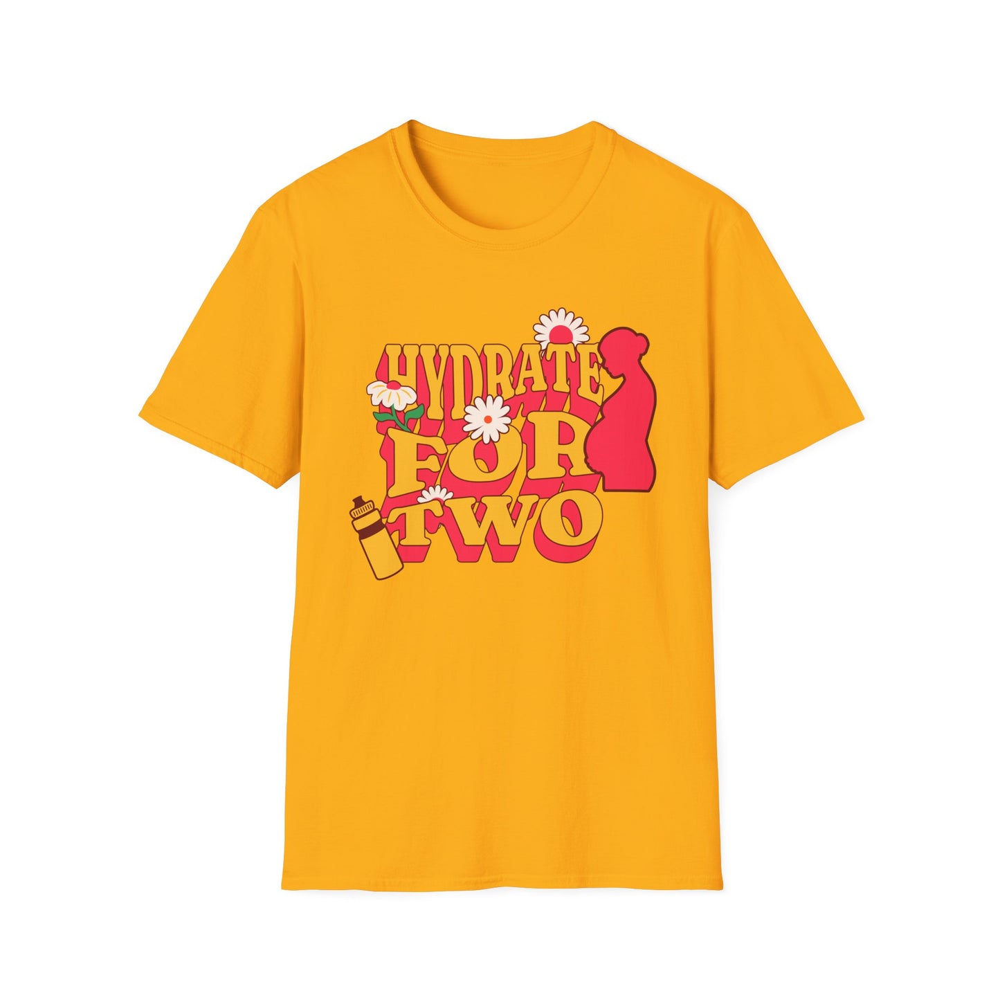 Maternity Fitness T-Shirt | Hydrate for Two Pre/Postnatal
