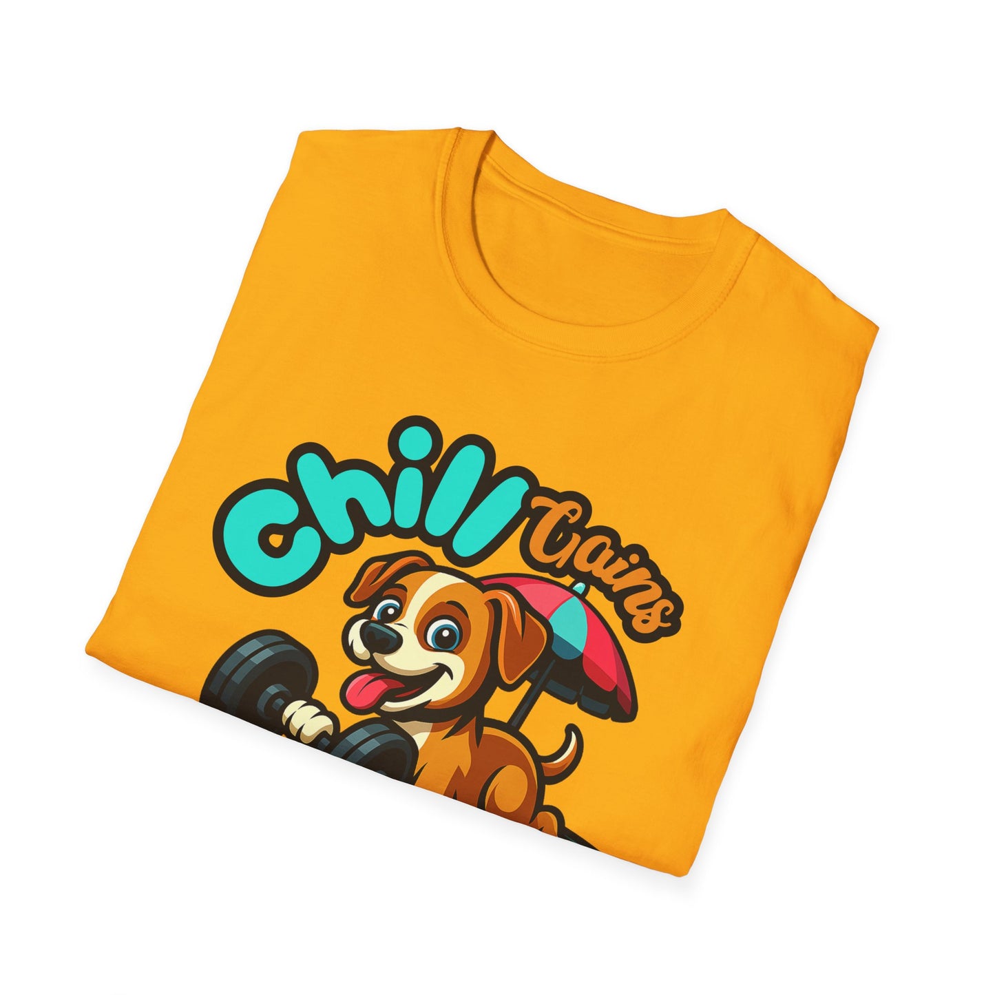 Chill Gains of Workout & Worship - Faith-Based Fitness T-Shirt 2