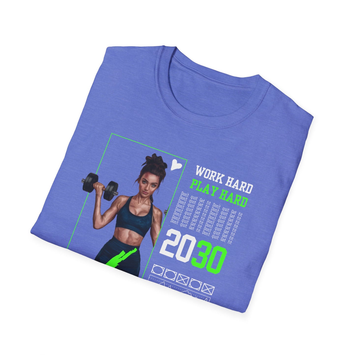 Work Hard Play Hard Gym Workout T-Shirt