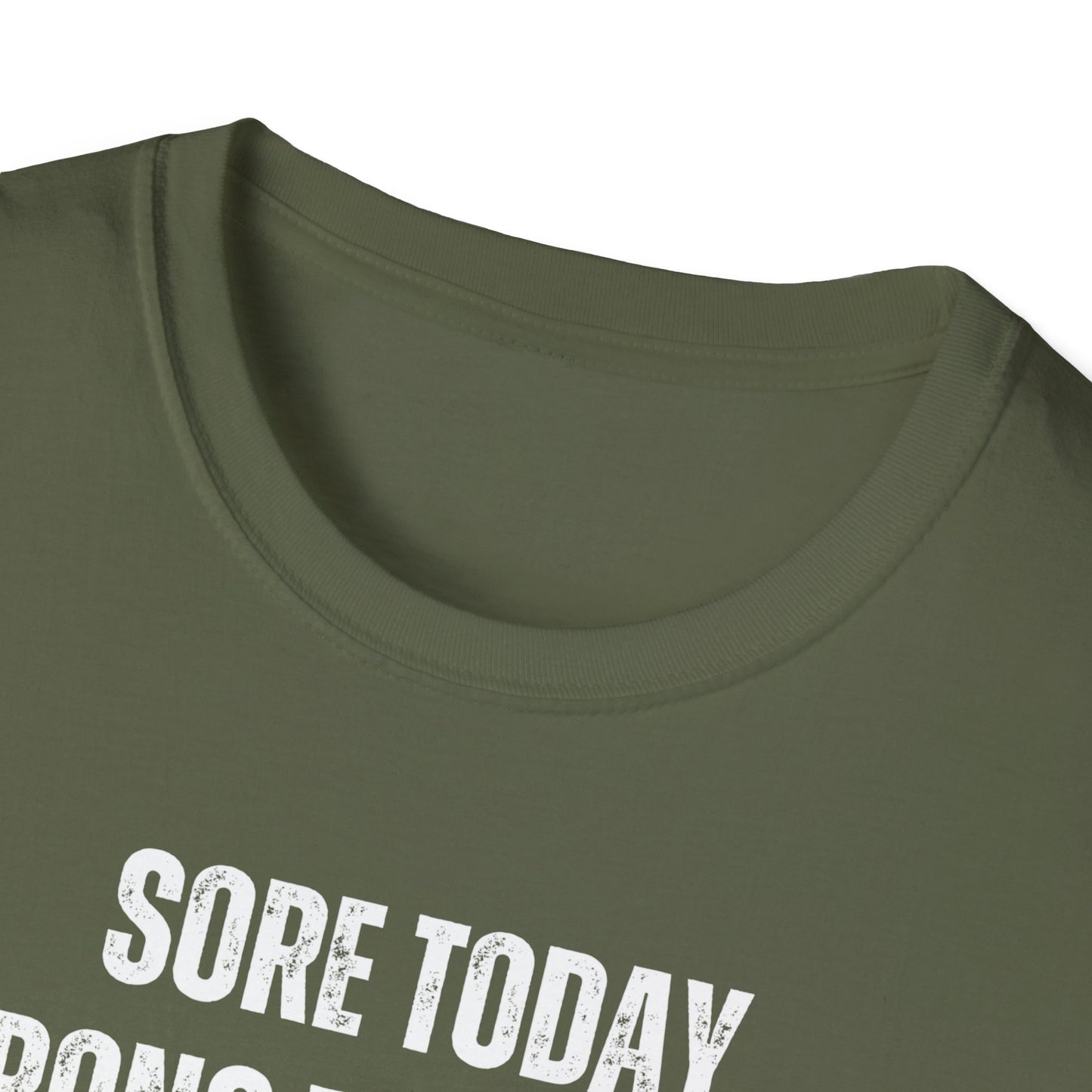 Sore Today Strong Tomorrow Gym Black & White T-Shirt