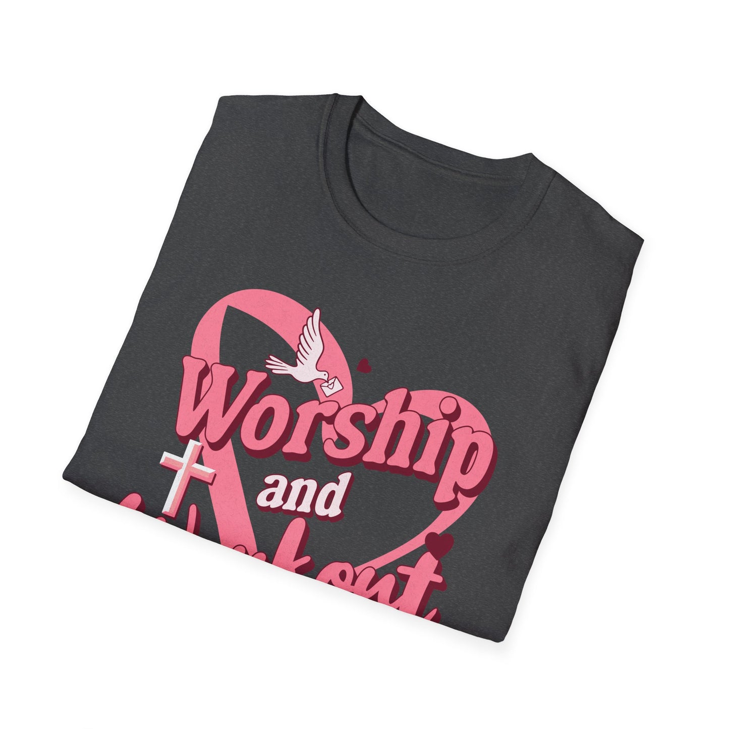Workout & Worship - Faith-Based Fitness T-Shirt 2