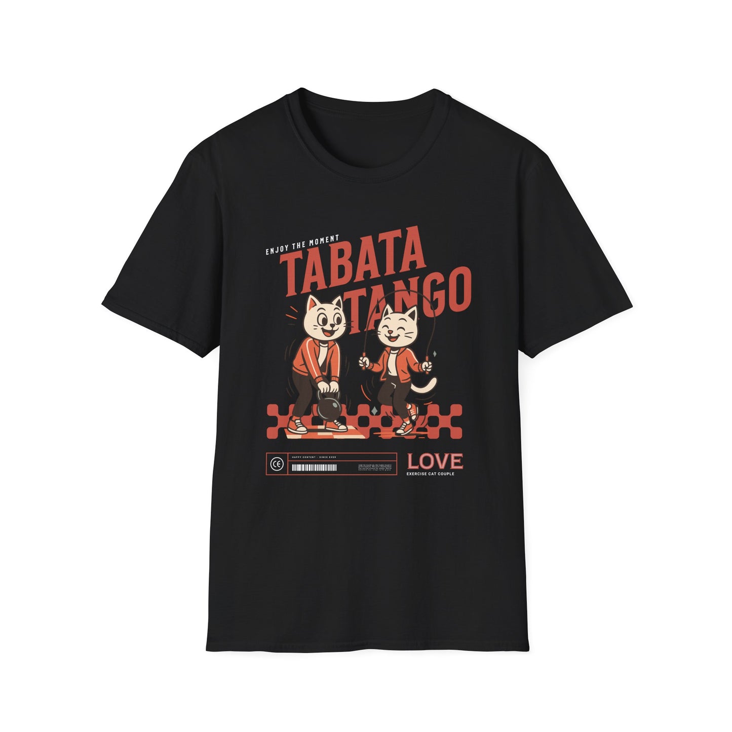 HIIT Tabata Tango Couples Fitness T-Shirt