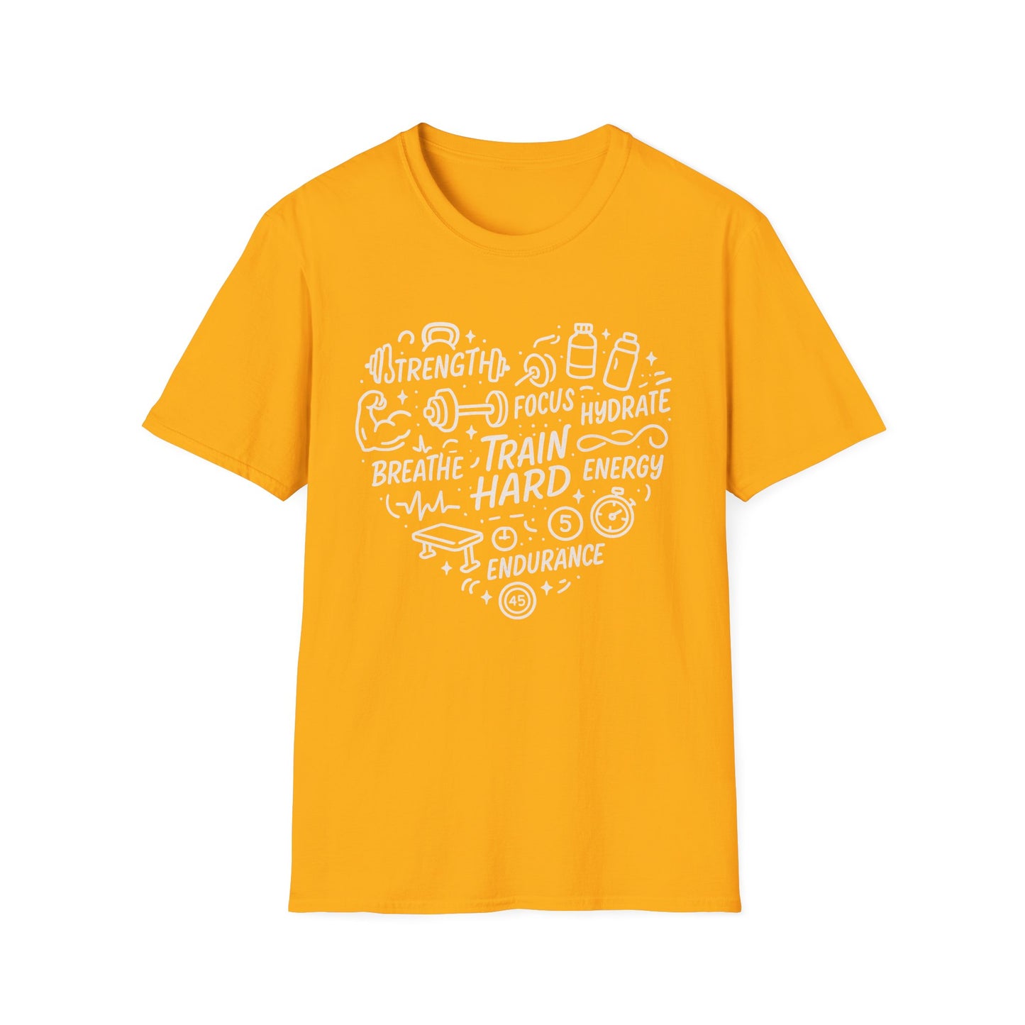 Train Heart Couple Fitness T-Shirt