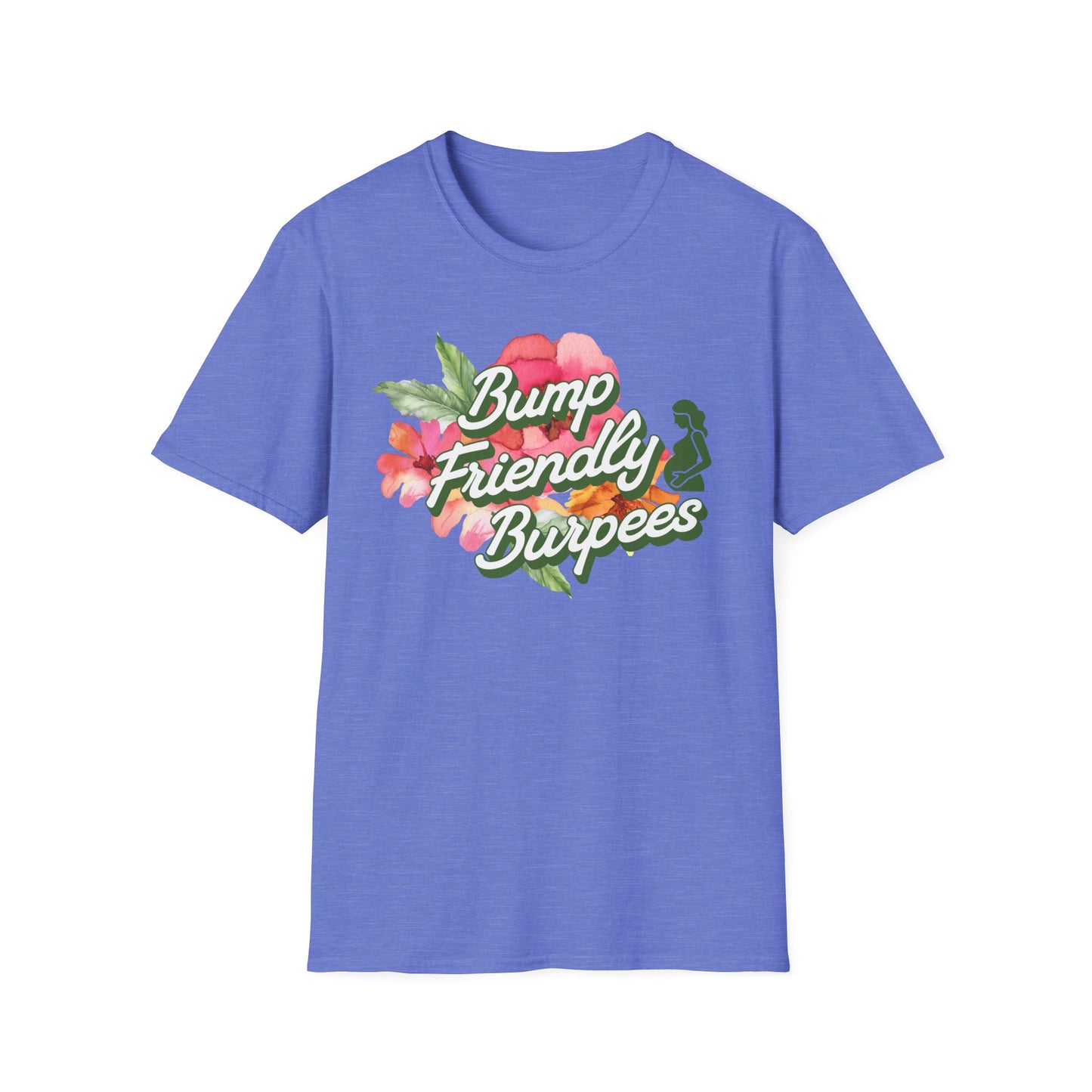 Maternity Fitness T-Shirt - Bump Friendly Burpees Pre/Postnatal Design