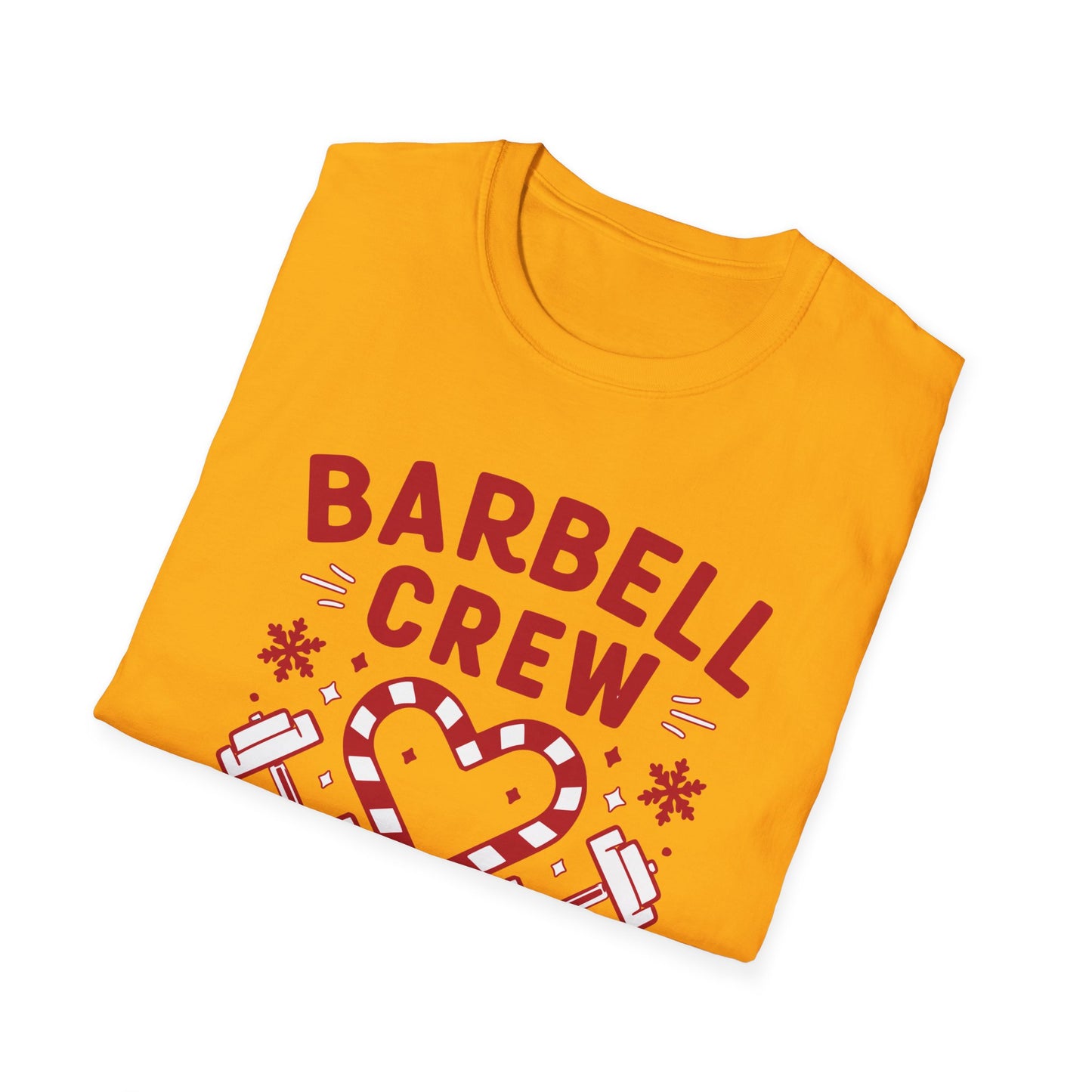 Christmas Barbell Crew Fitness T-shirt