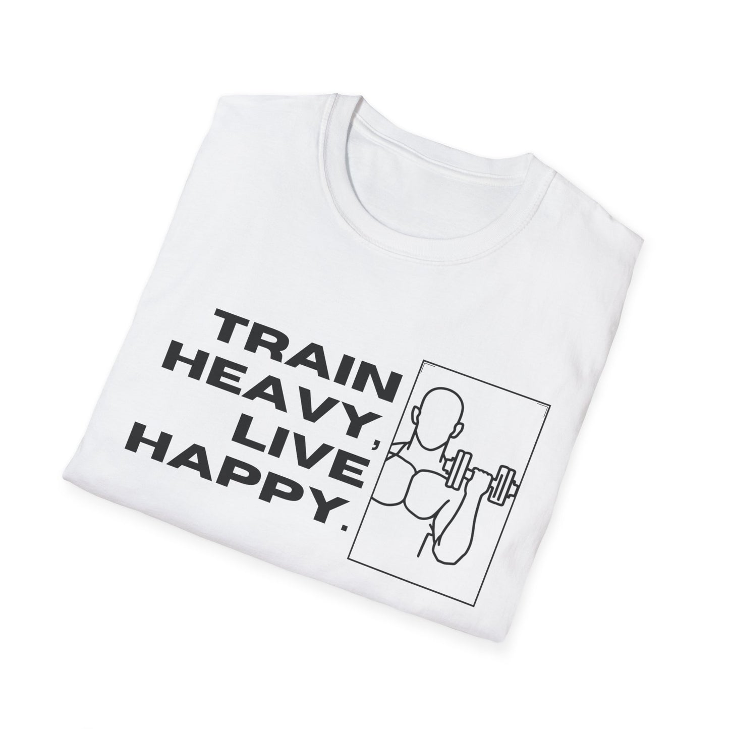 Train Heavy Live Happy Gym T-shirt