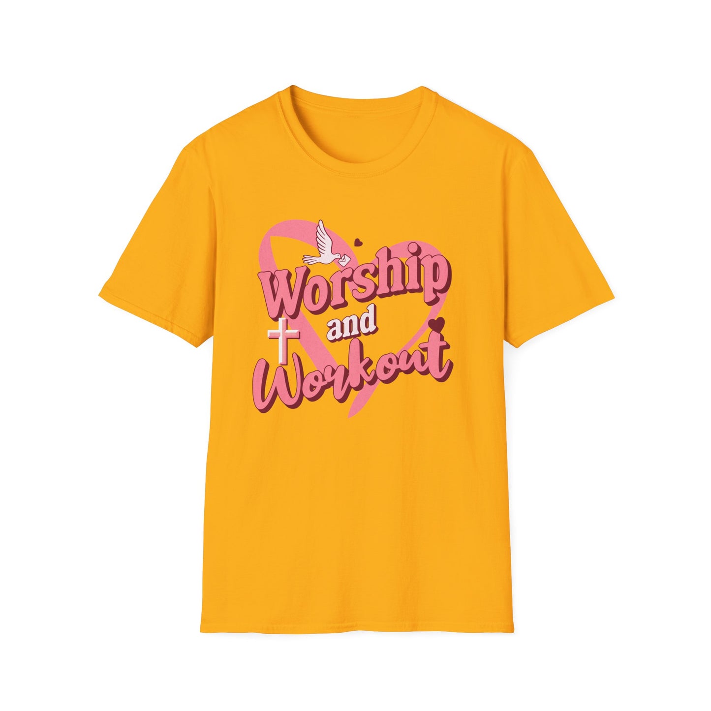 Workout & Worship - Faith-Based Fitness T-Shirt 2