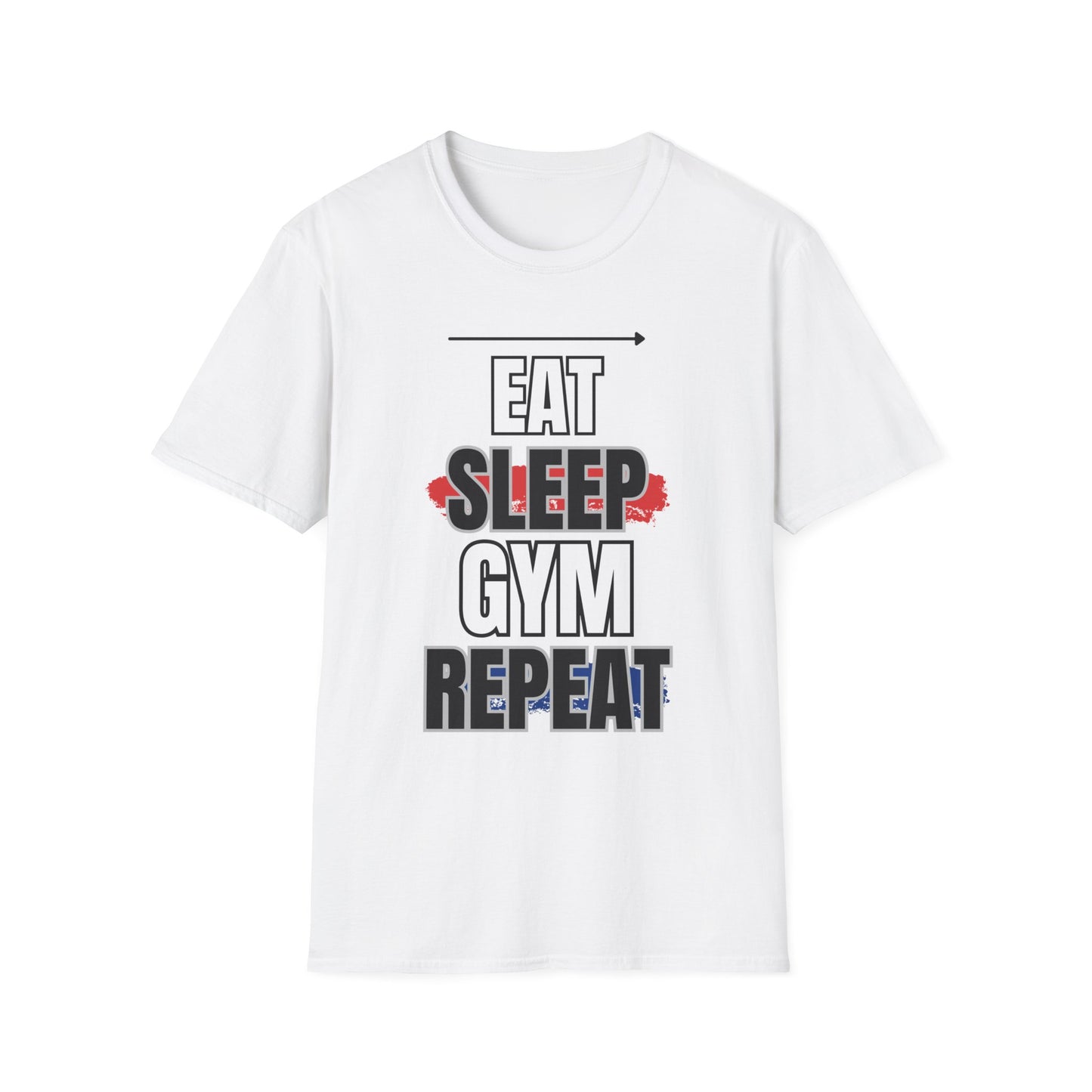 Eat Sleep Gym Repeat Gym T-shirt