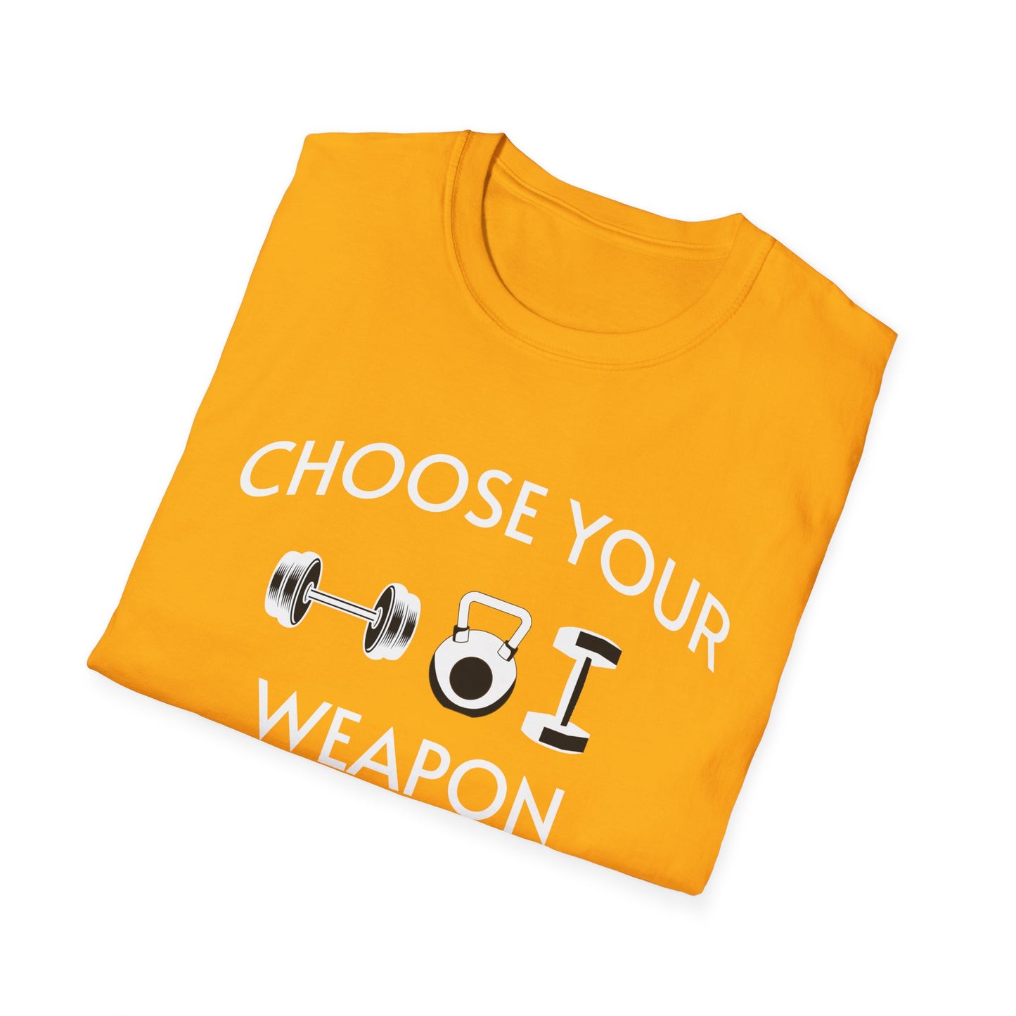 Choose Your Weapon - Fit-Over-40 Fitness T-Shirt