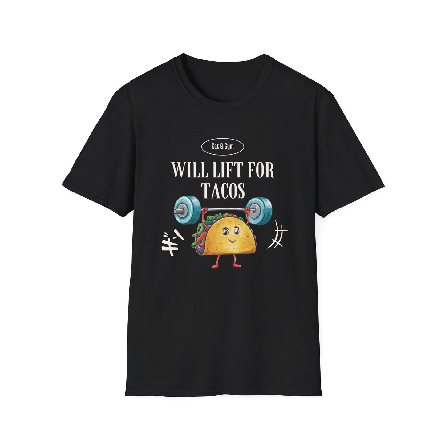 Will Lift for Tacos Gym T-shirt