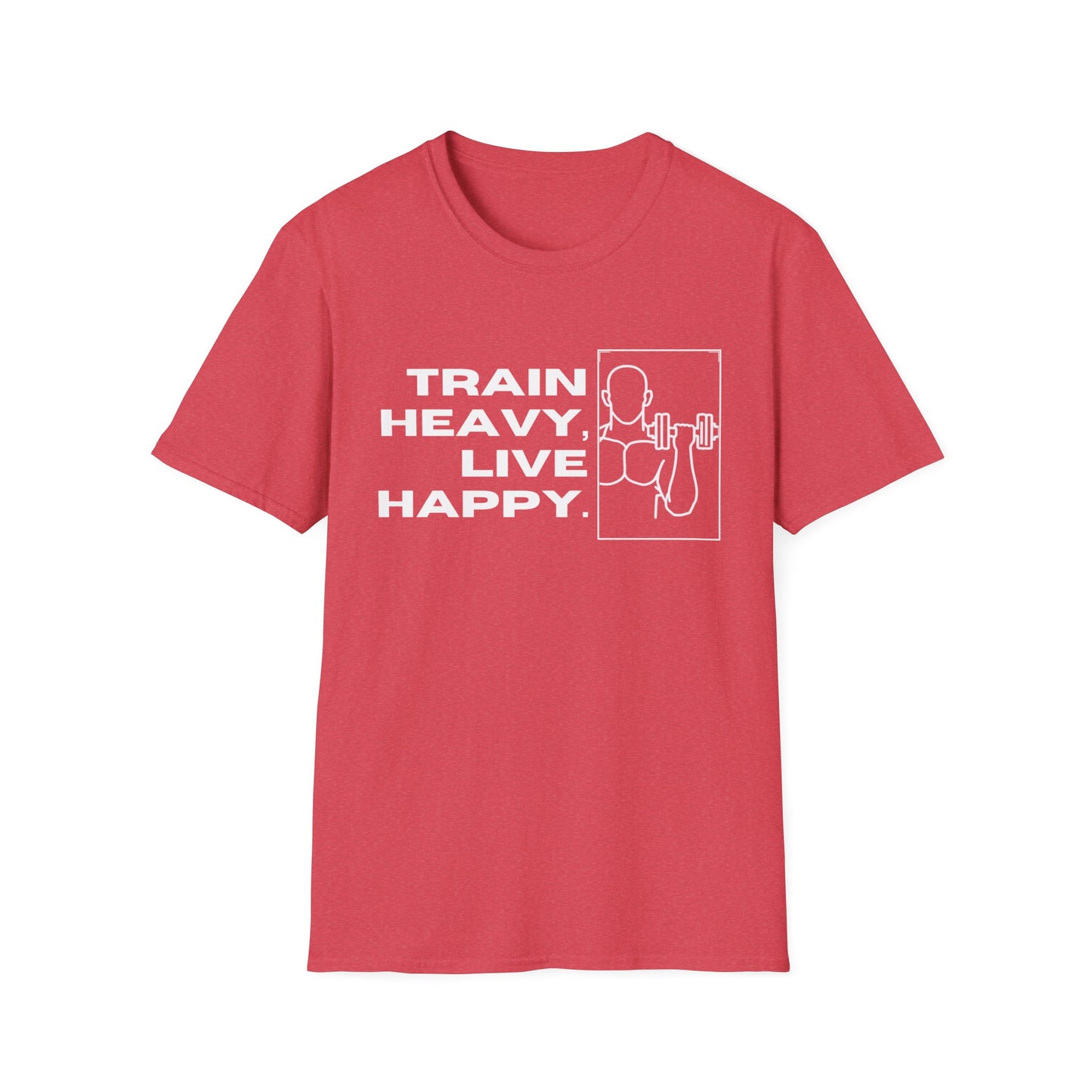 Train Heavy Live Happy Gym T-shirt