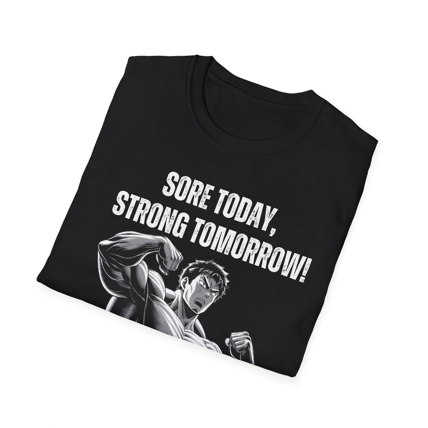 Sore Today Strong Tomorrow Gym Black & White T-Shirt