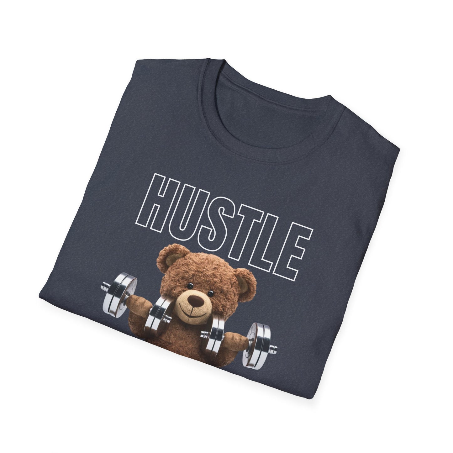 Hustle Muscle Bear Gym T-shirt