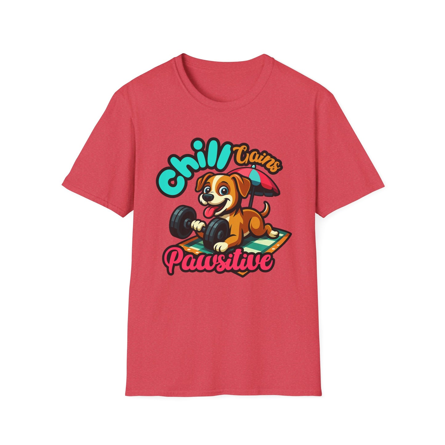 Chill Gains of Workout & Worship - Faith-Based Fitness T-Shirt 2