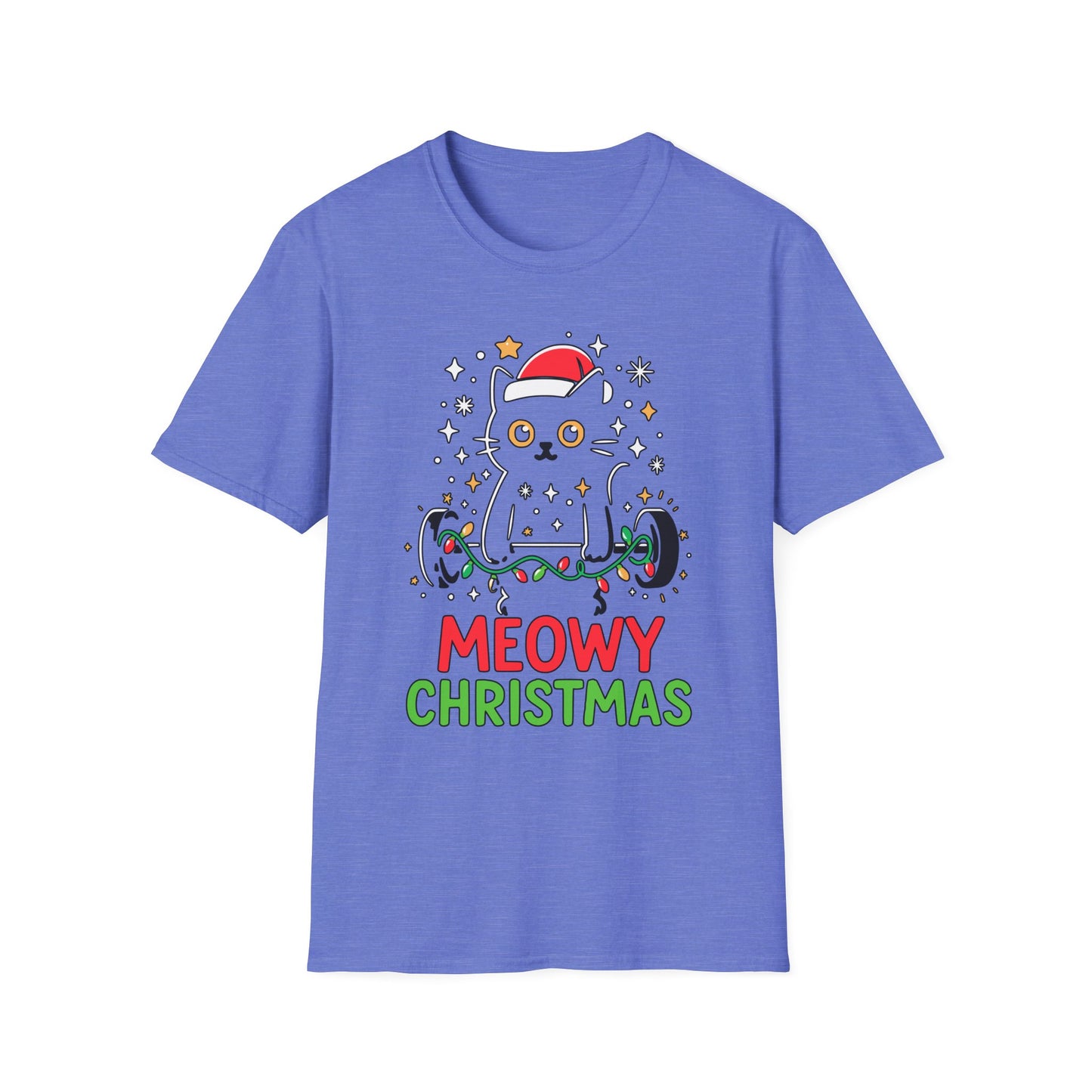 Christmas Cat Fitness T-shirt