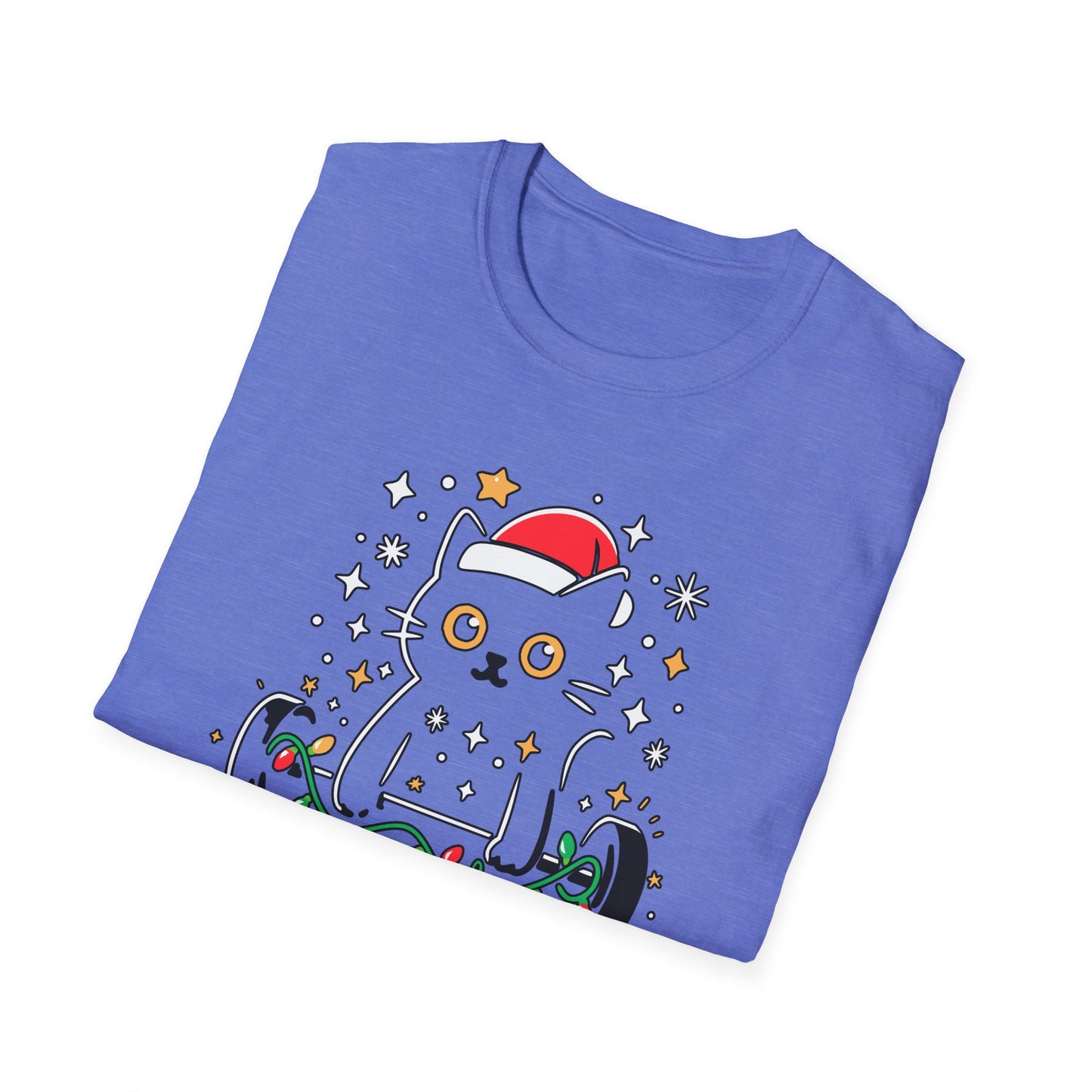 Christmas Cat Fitness T-shirt