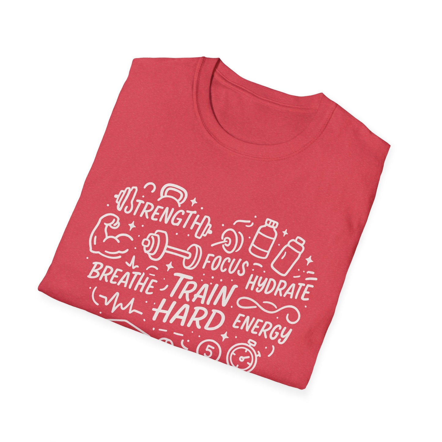 Train Heart Couple Fitness T-Shirt
