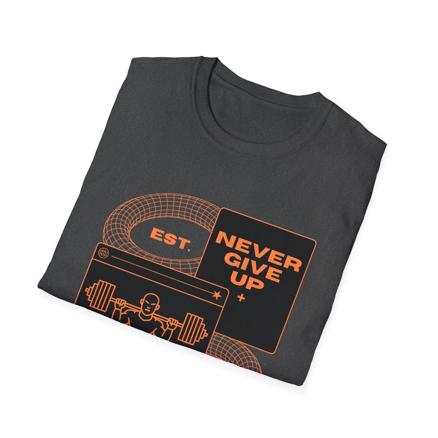 Never Give Up Est. 2025 Gym T-shirt