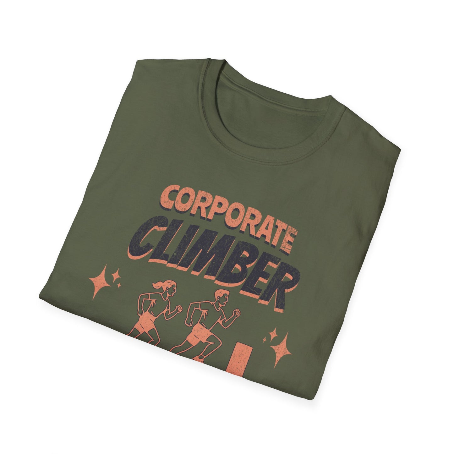 Fit-over 40 Corporate Climber Running Club T-Shirt Design