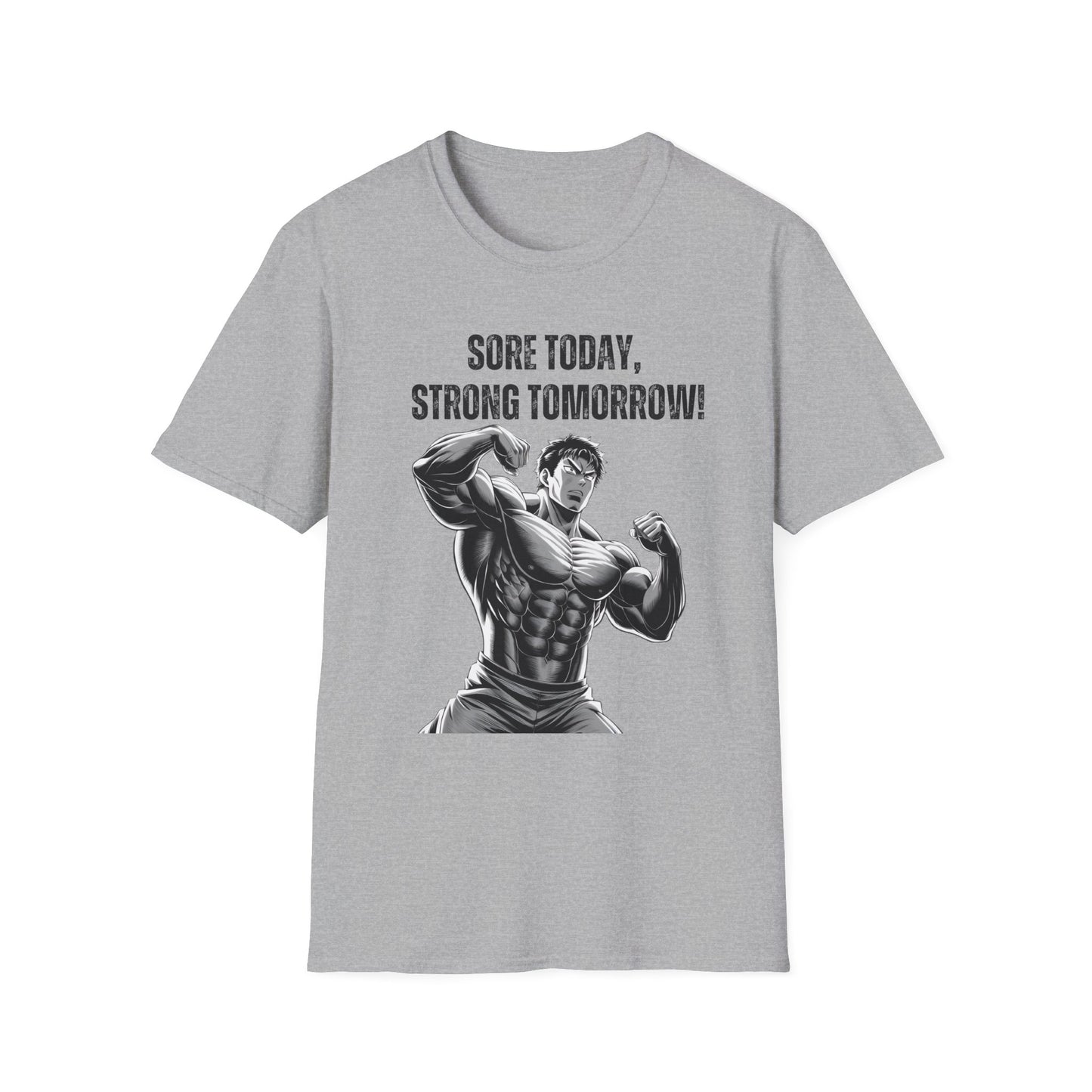 Sore Today Strong Tomorrow Gym Black & White T-Shirt