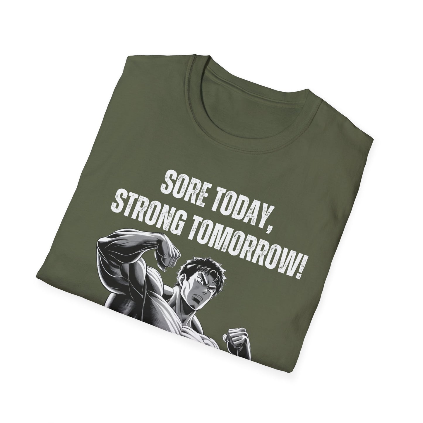 Sore Today Strong Tomorrow Gym Black & White T-Shirt